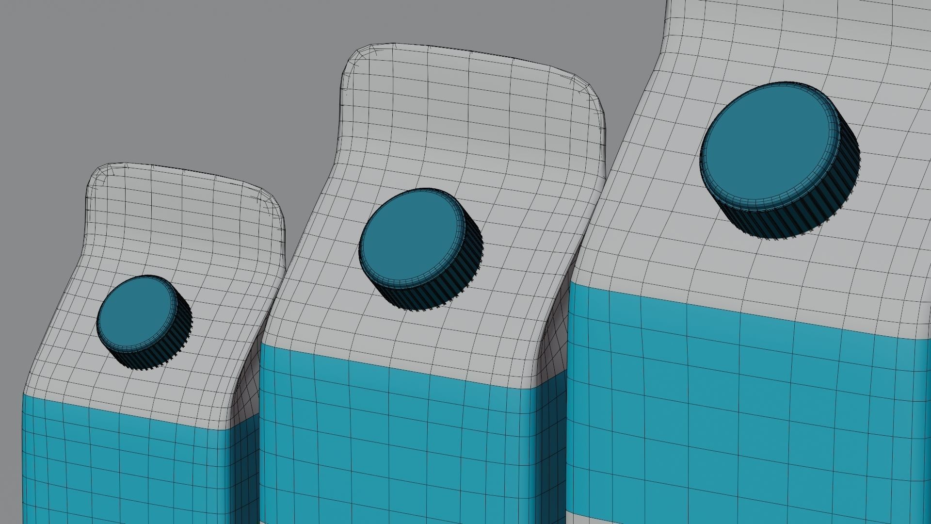 Milk Packing 3D model Low-poly 3D model_12
