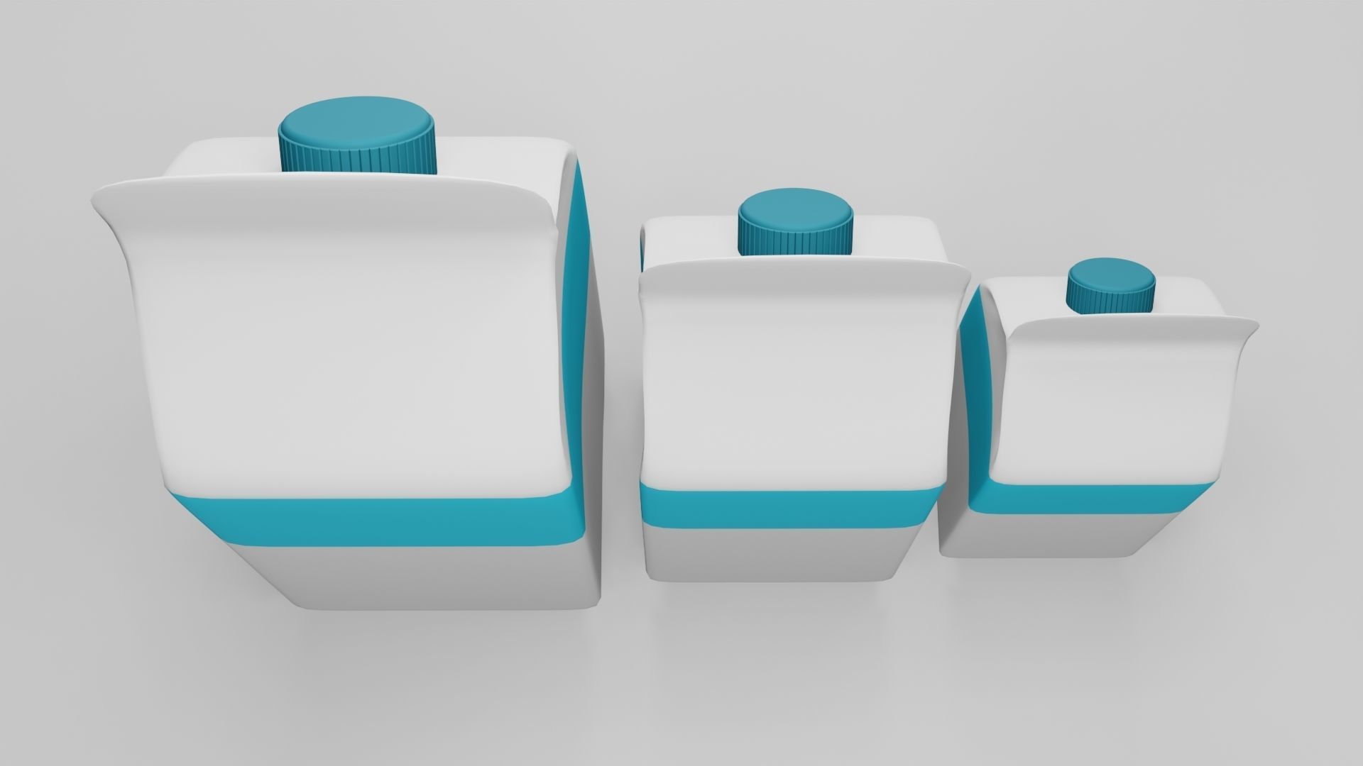 Milk Packing 3D model Low-poly 3D model_6