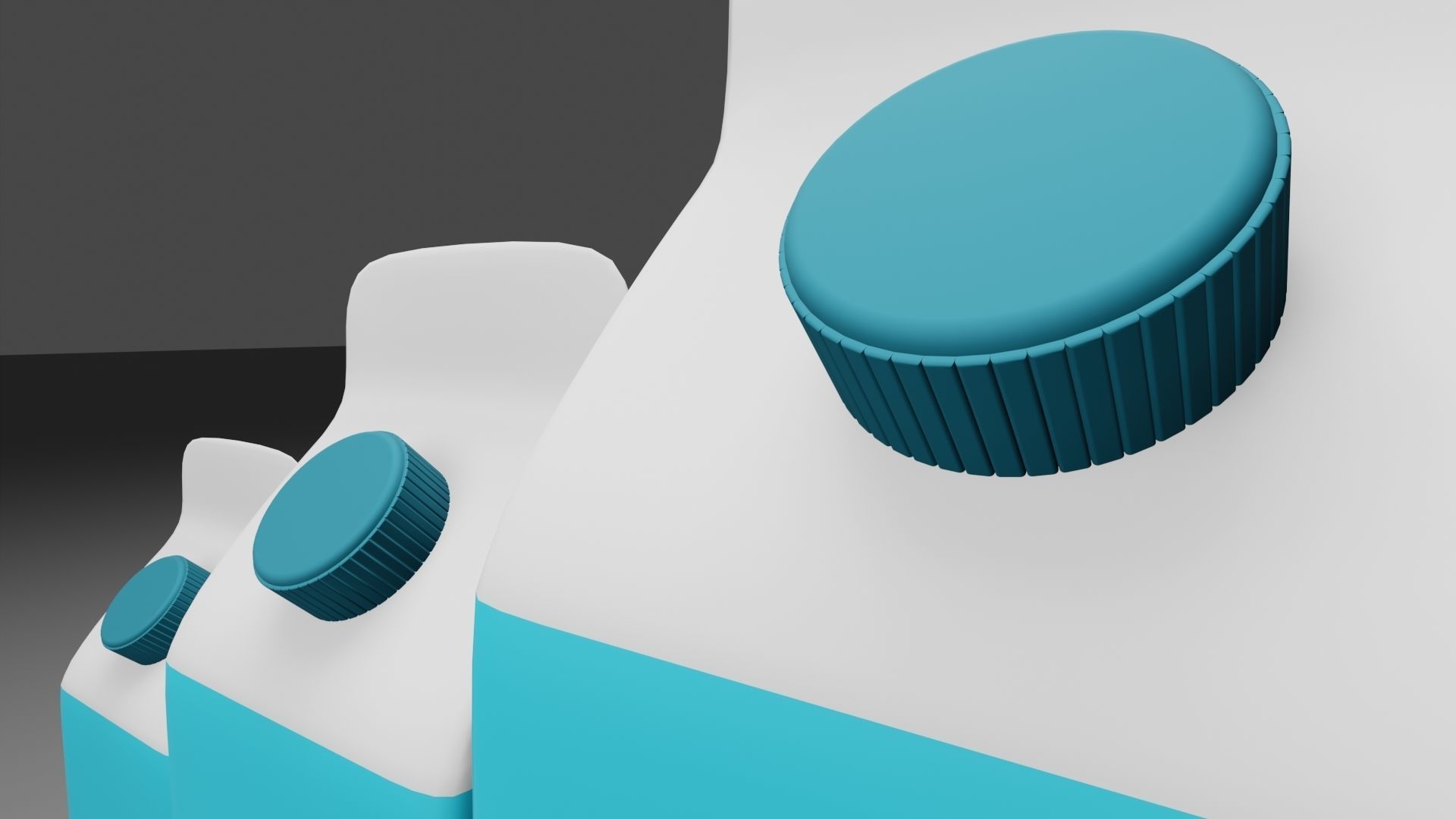 Milk Packing 3D model Low-poly 3D model_9