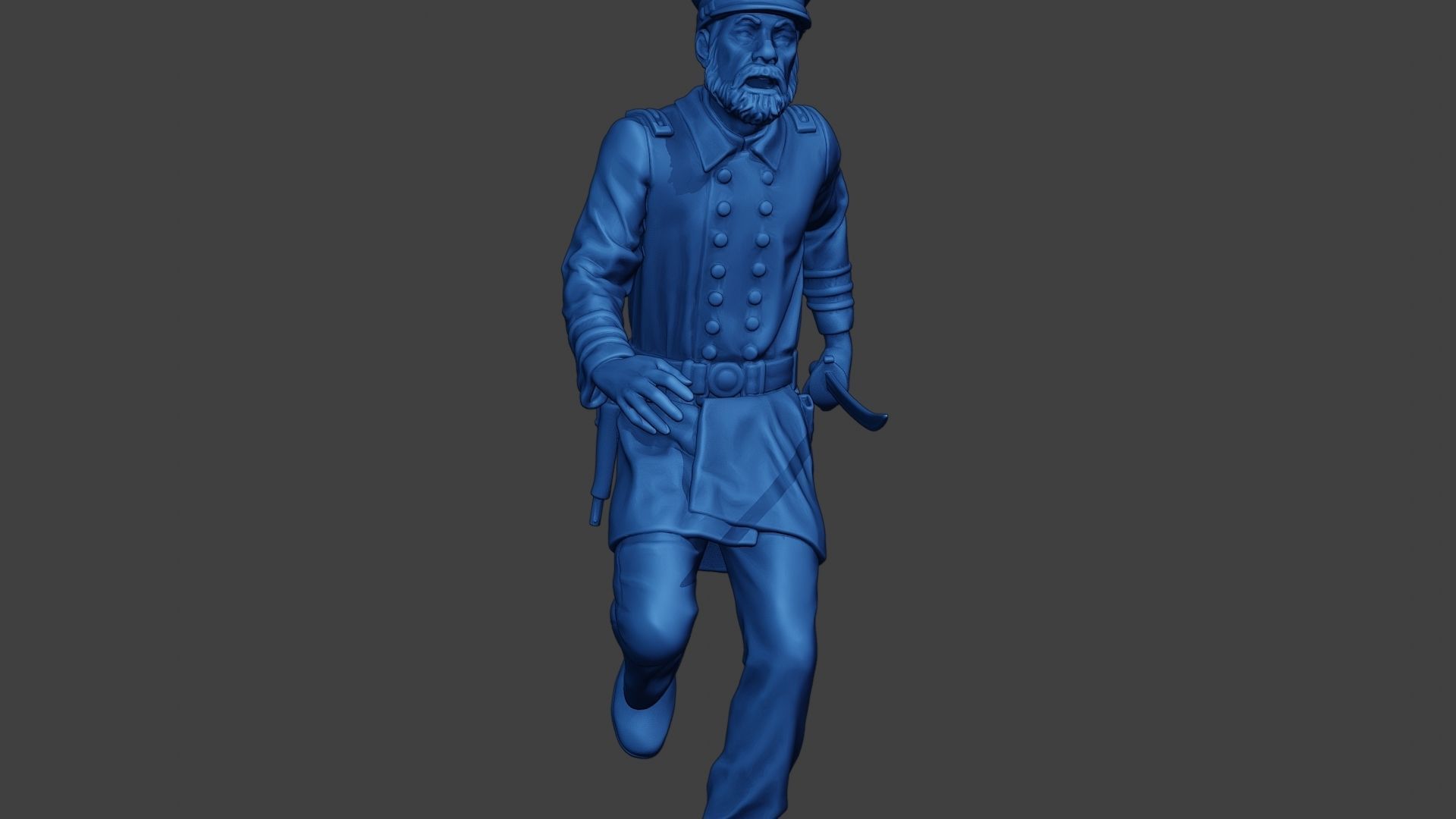 American Naval Officer Run Civil War Union ACWUS1 3D print model_28