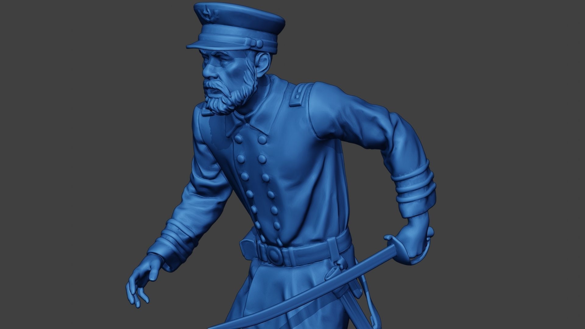 American Naval Officer Run Civil War Union ACWUS1 3D print model_18