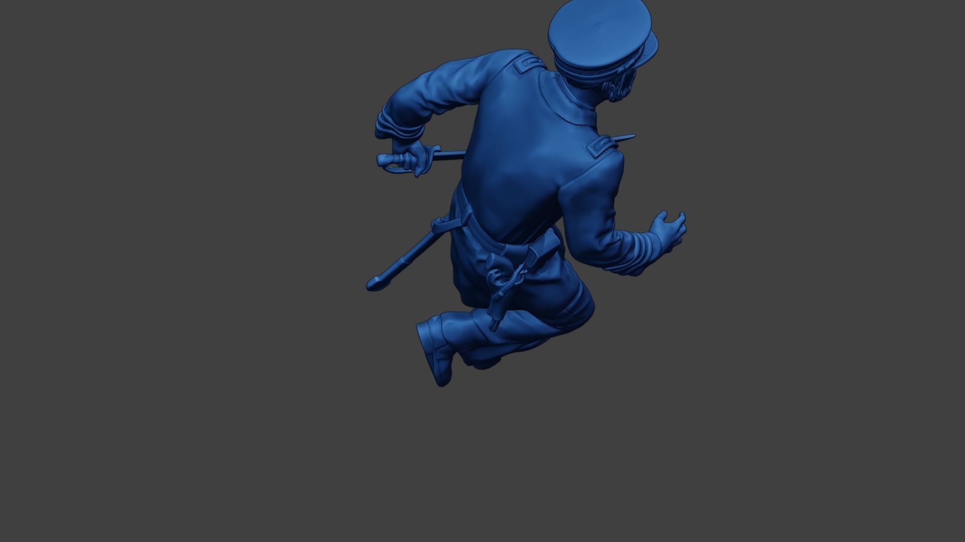 American Naval Officer Run Civil War Union ACWUS1 3D print model_23