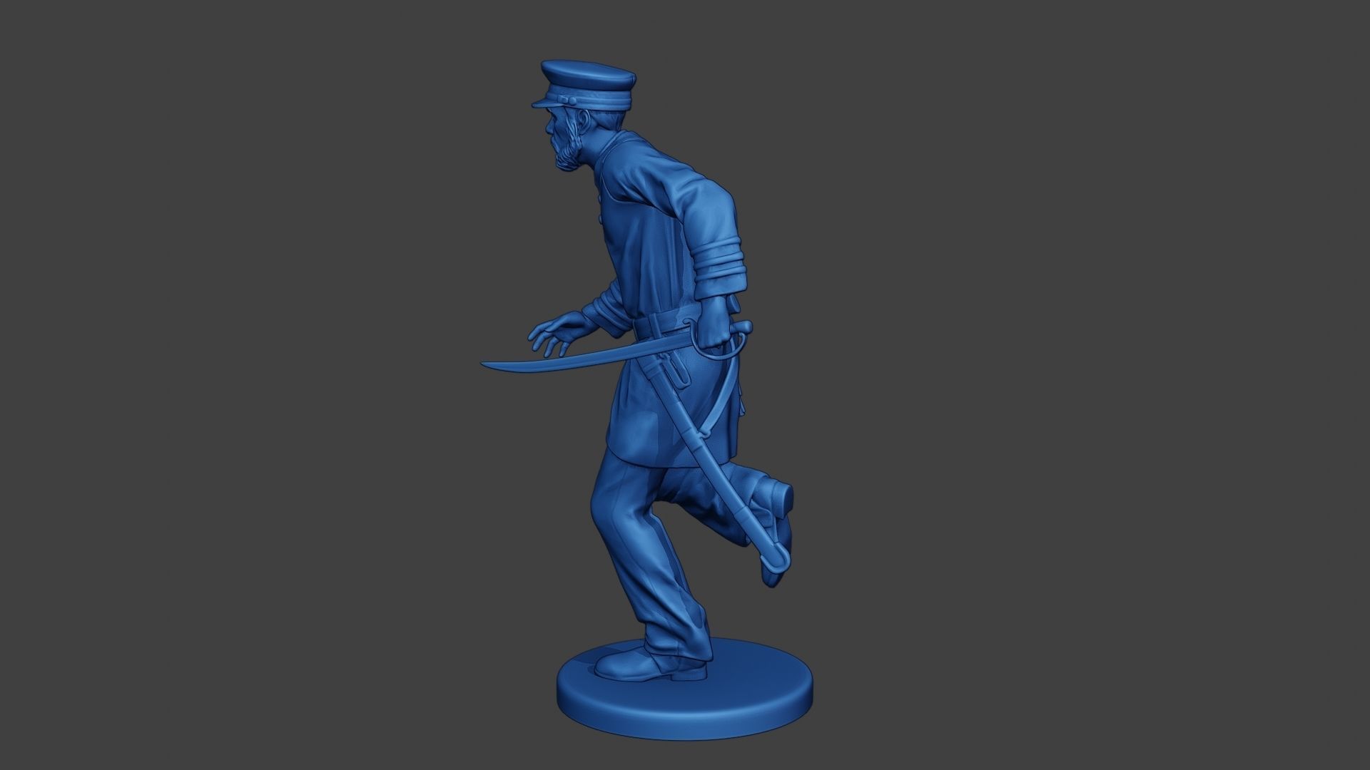 American Naval Officer Run Civil War Union ACWUS1 3D print model_4