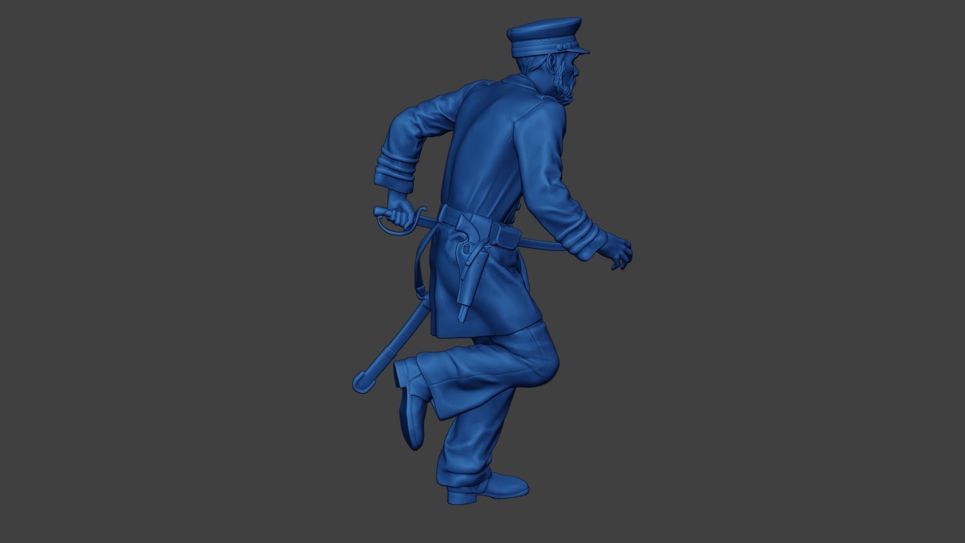 American Naval Officer Run Civil War Union ACWUS1 3D print model_31