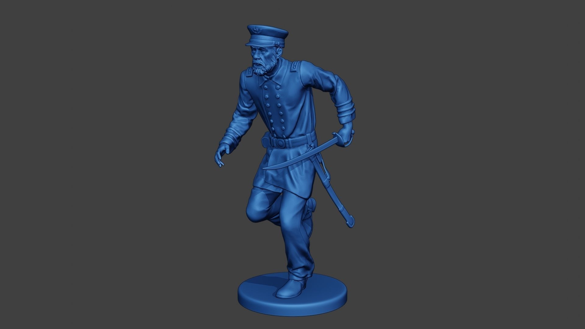 American Naval Officer Run Civil War Union ACWUS1 3D print model_2