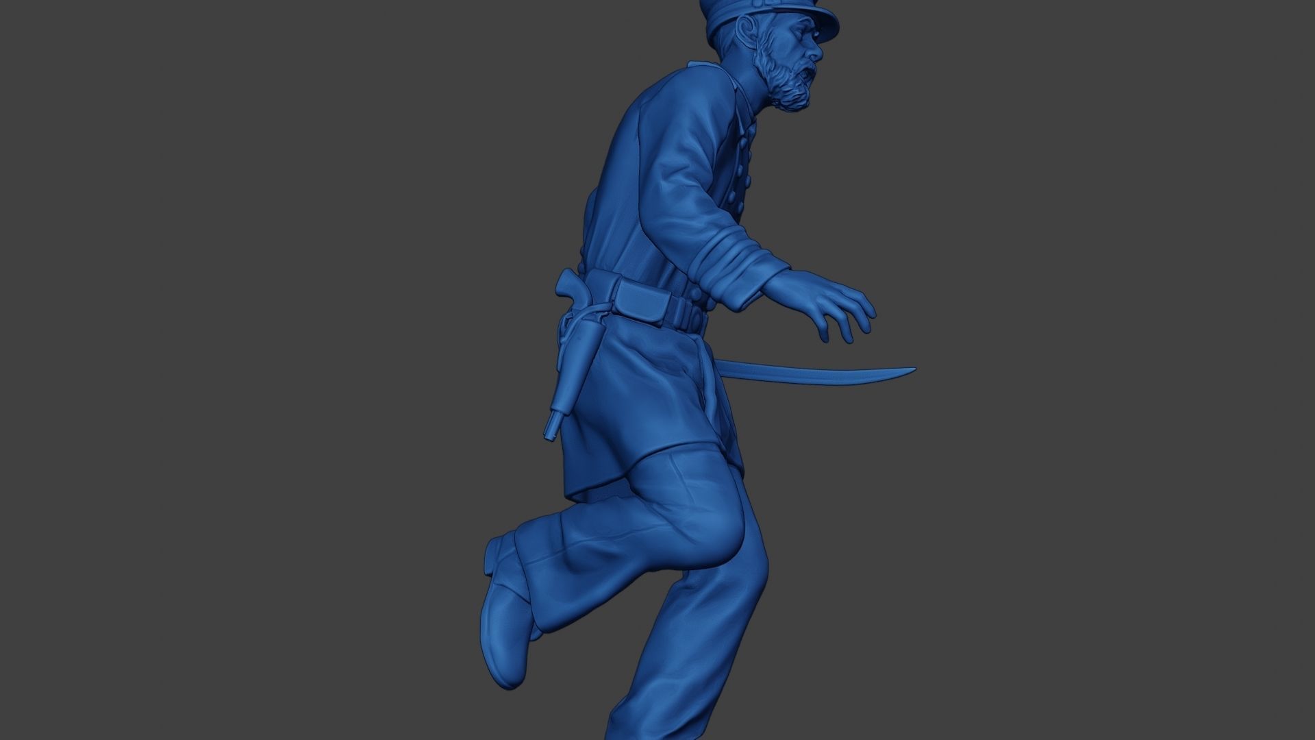 American Naval Officer Run Civil War Union ACWUS1 3D print model_29