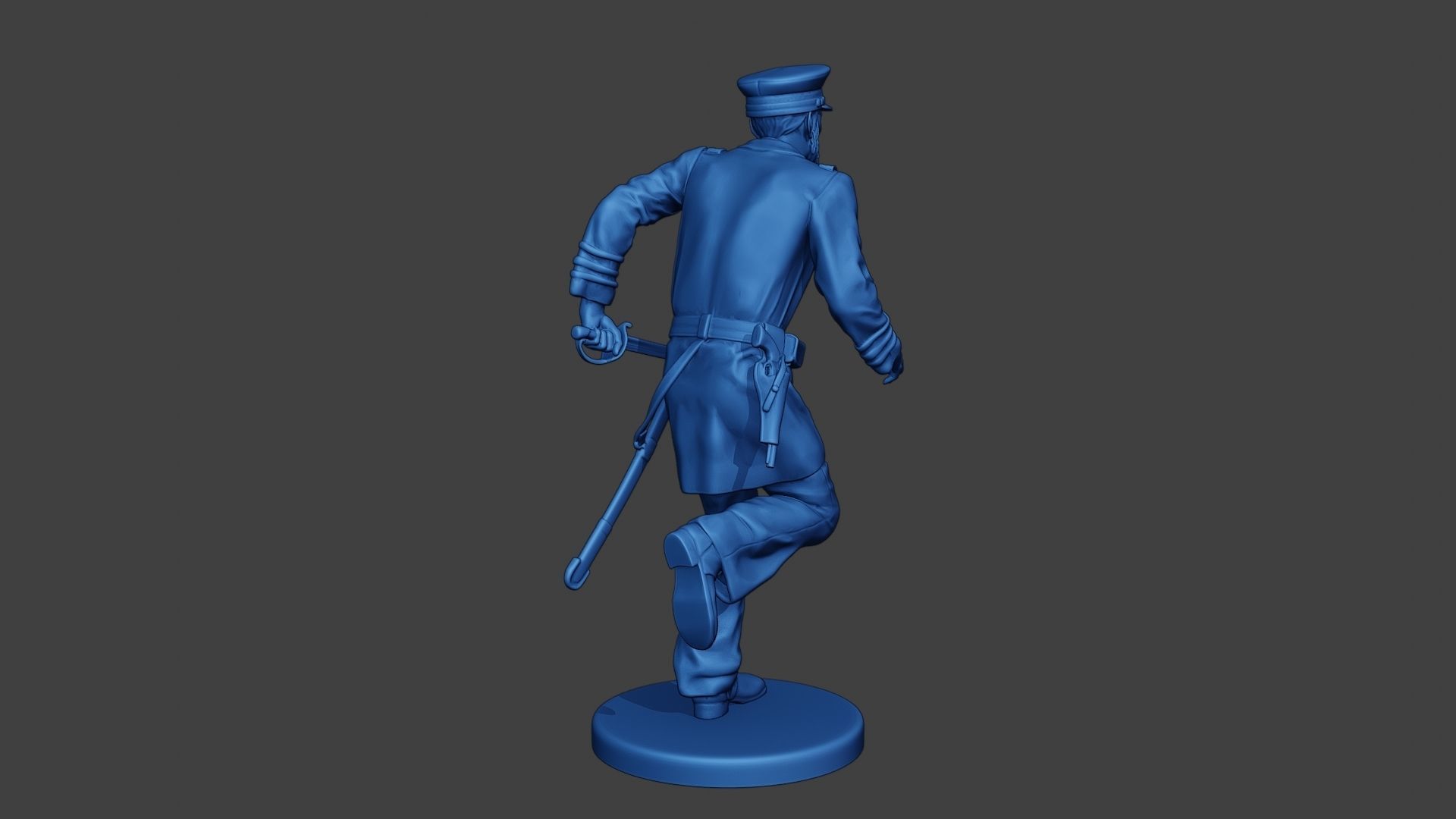 American Naval Officer Run Civil War Union ACWUS1 3D print model_7