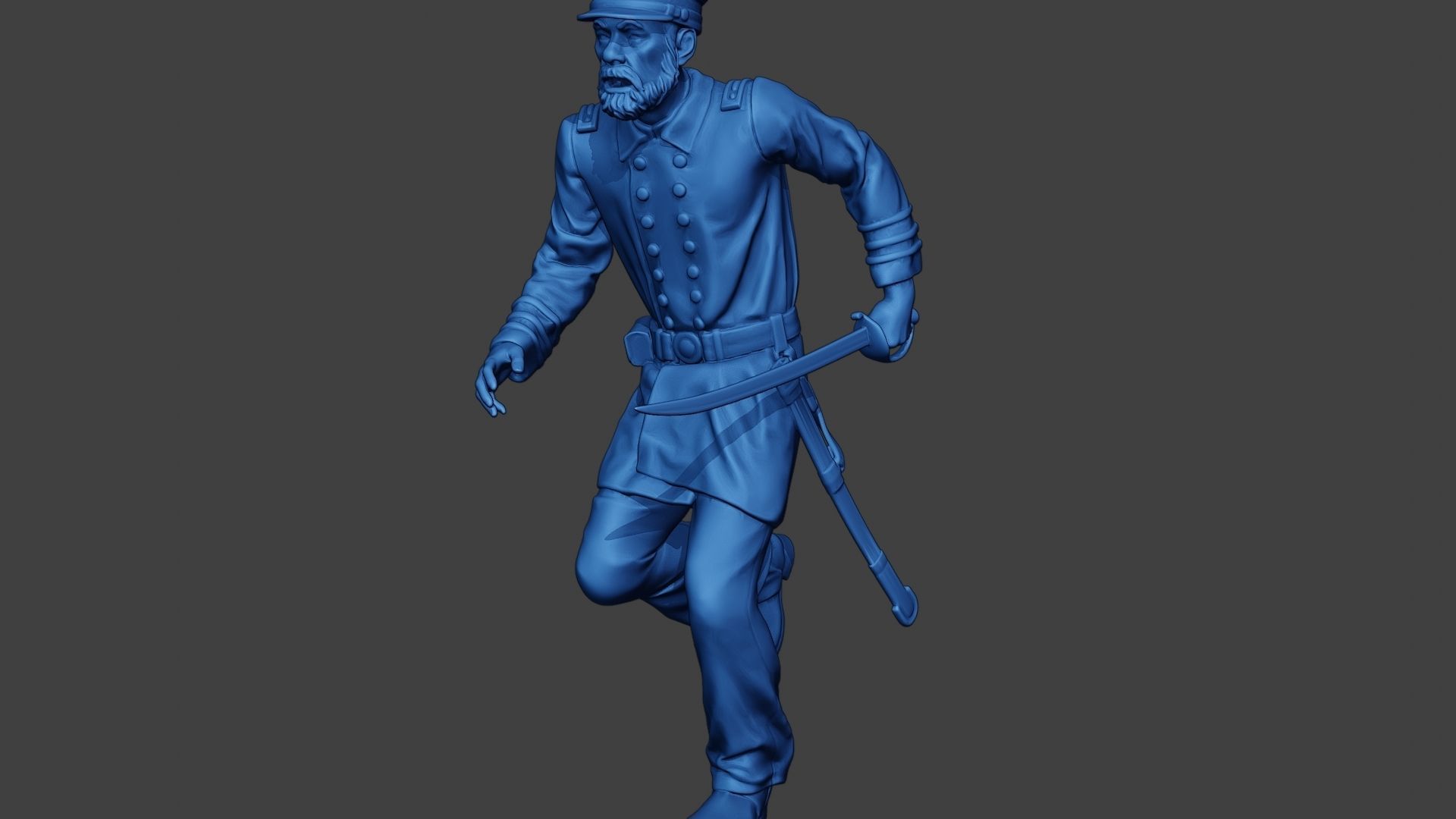American Naval Officer Run Civil War Union ACWUS1 3D print model_27
