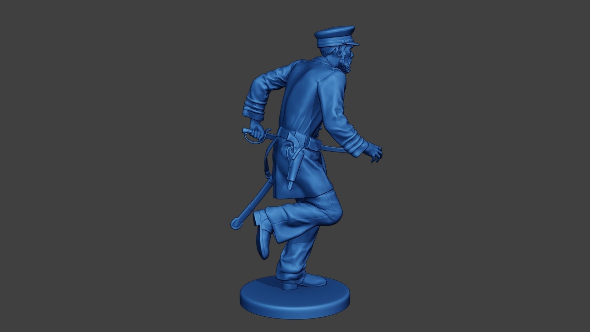 American Naval Officer Run Civil War Union ACWUS1 3D print model_8