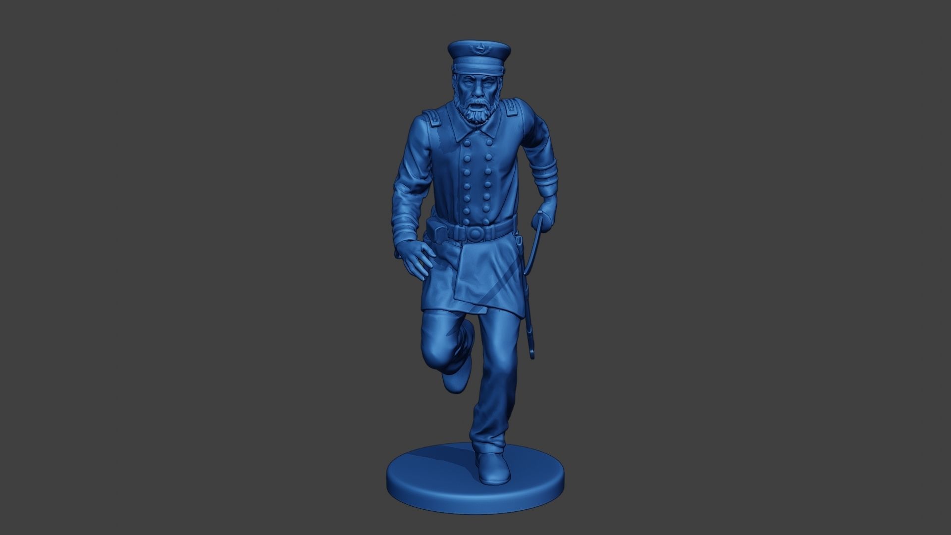 American Naval Officer Run Civil War Union ACWUS1 3D print model_11