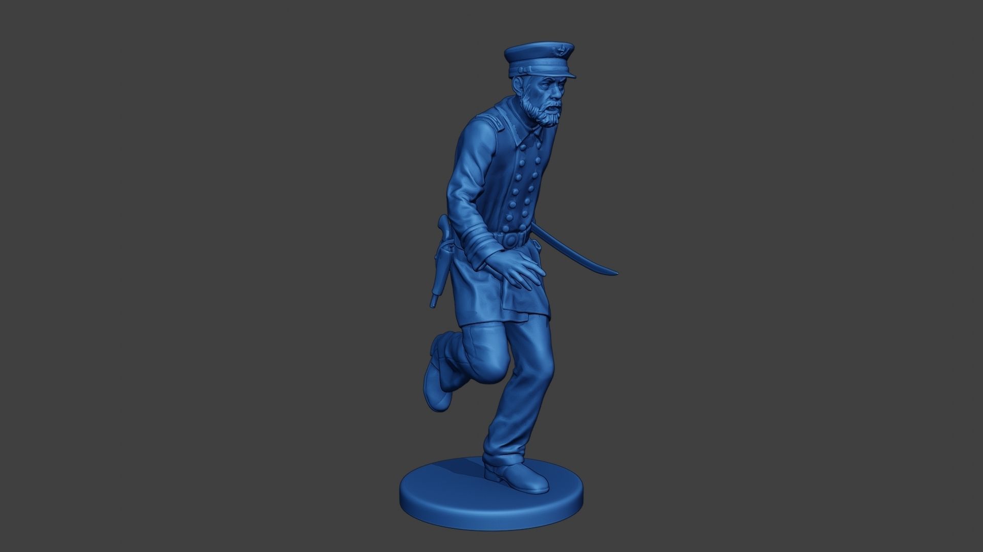 American Naval Officer Run Civil War Union ACWUS1 3D print model_10