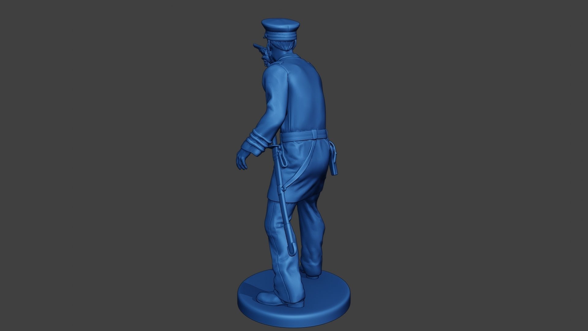 American Naval Officer Shooting Civil War Union ACWUS1 3D print model_6