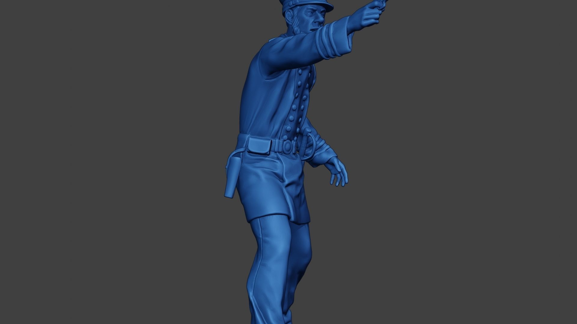 American Naval Officer Shooting Civil War Union ACWUS1 3D print model_28
