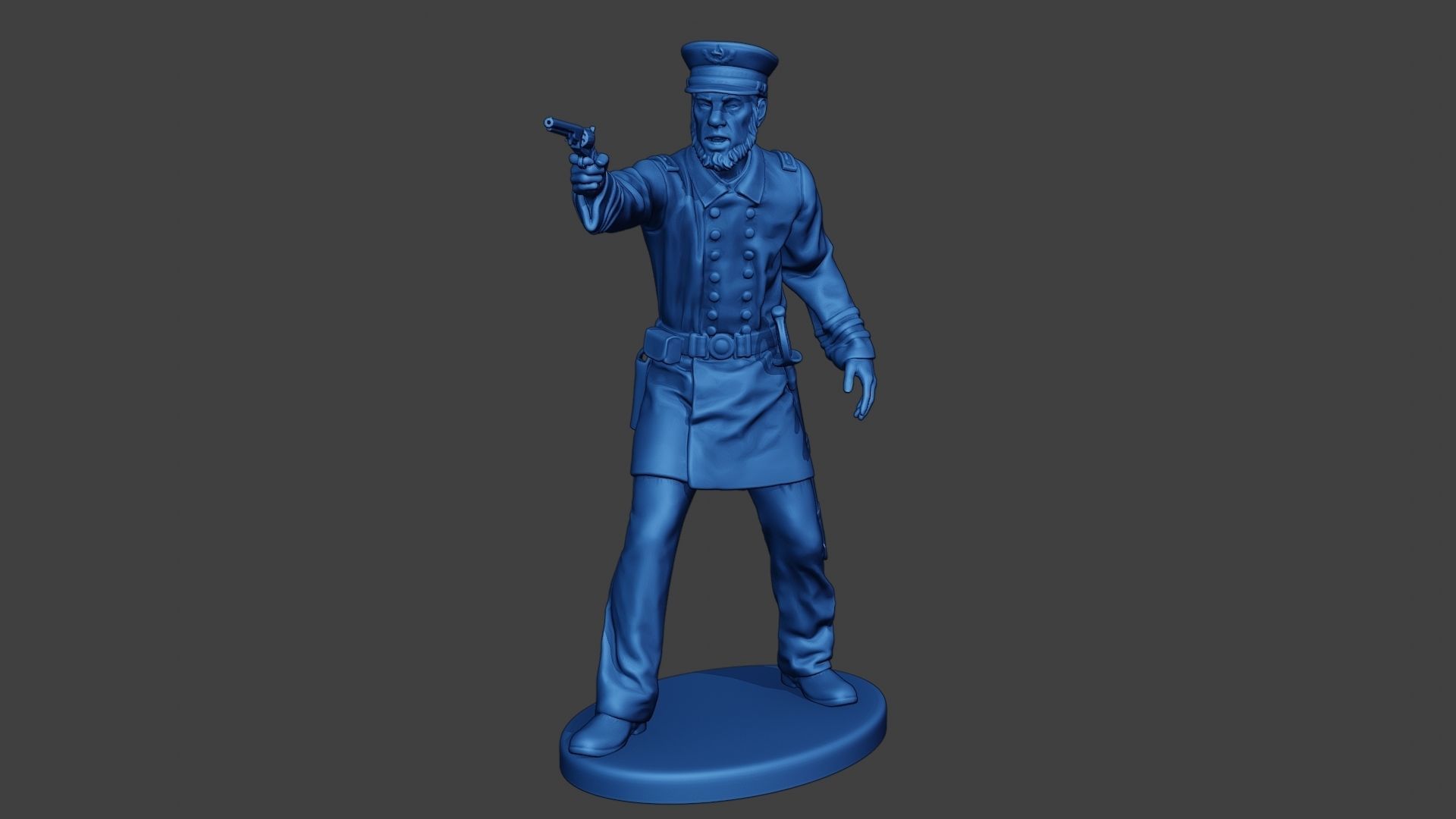 American Naval Officer Shooting Civil War Union ACWUS1 3D print model_2