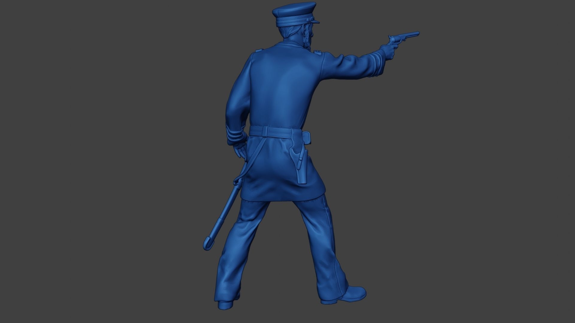 American Naval Officer Shooting Civil War Union ACWUS1 3D print model_31