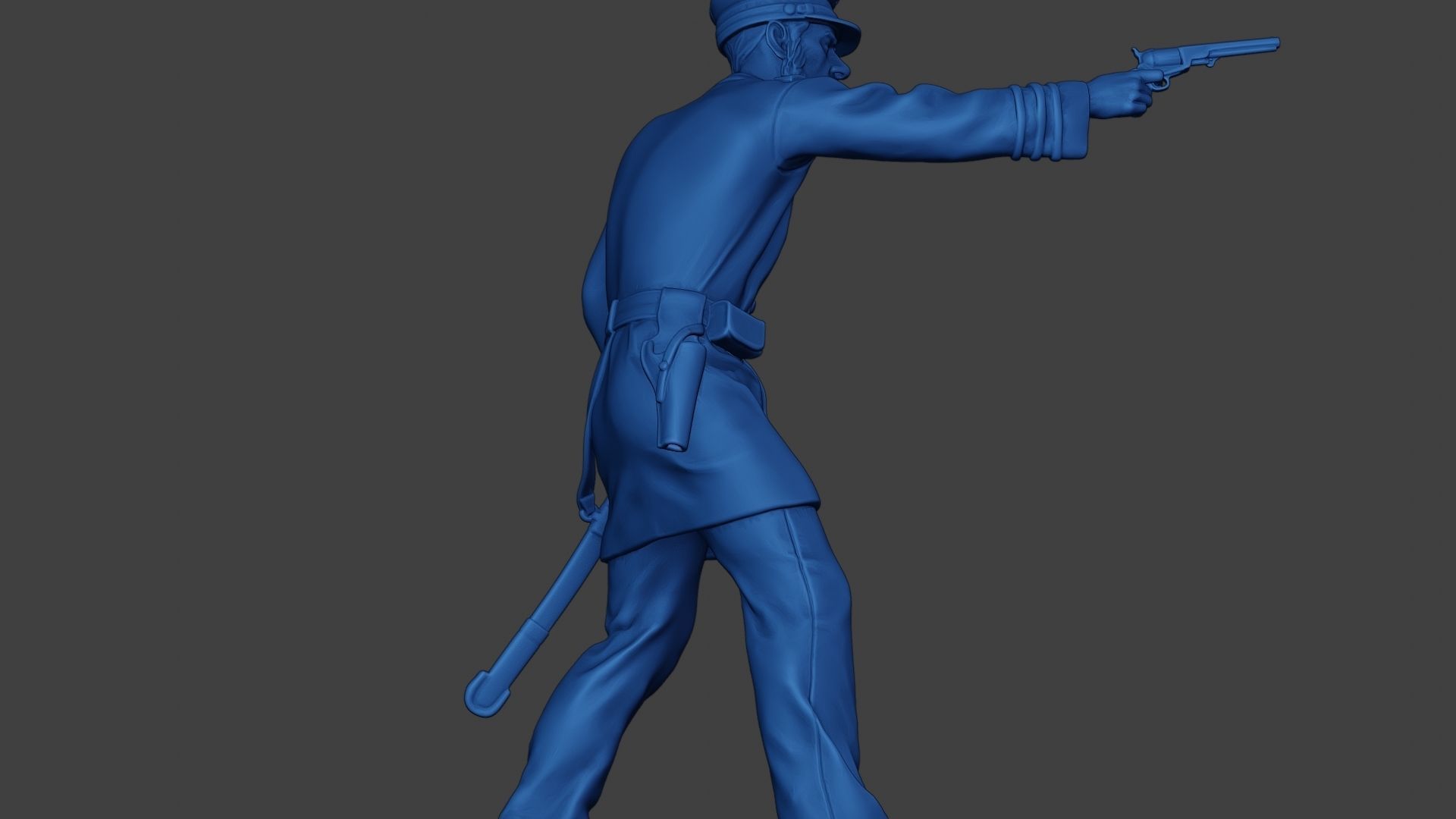 American Naval Officer Shooting Civil War Union ACWUS1 3D print model_29