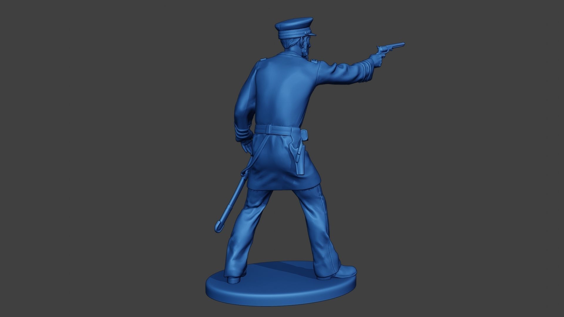 American Naval Officer Shooting Civil War Union ACWUS1 3D print model_8