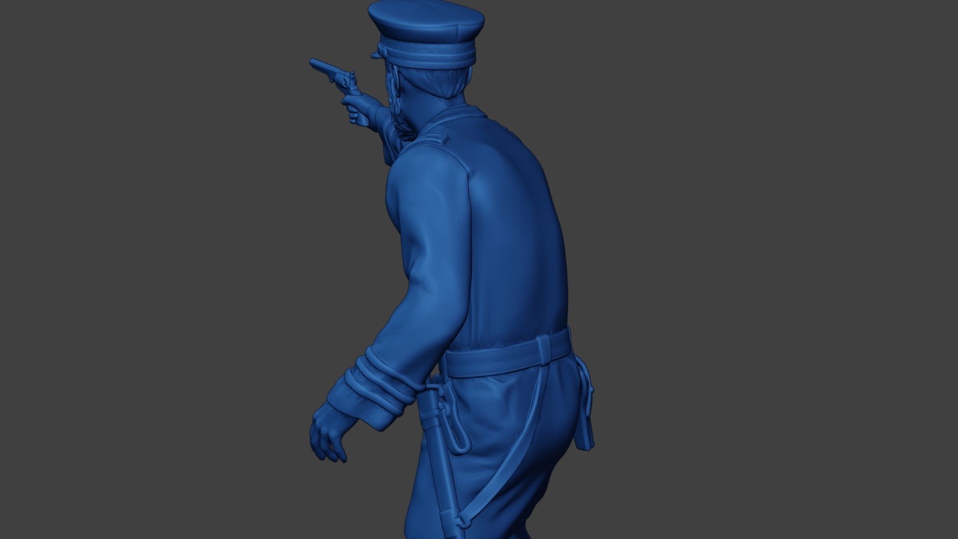 American Naval Officer Shooting Civil War Union ACWUS1 3D print model_21
