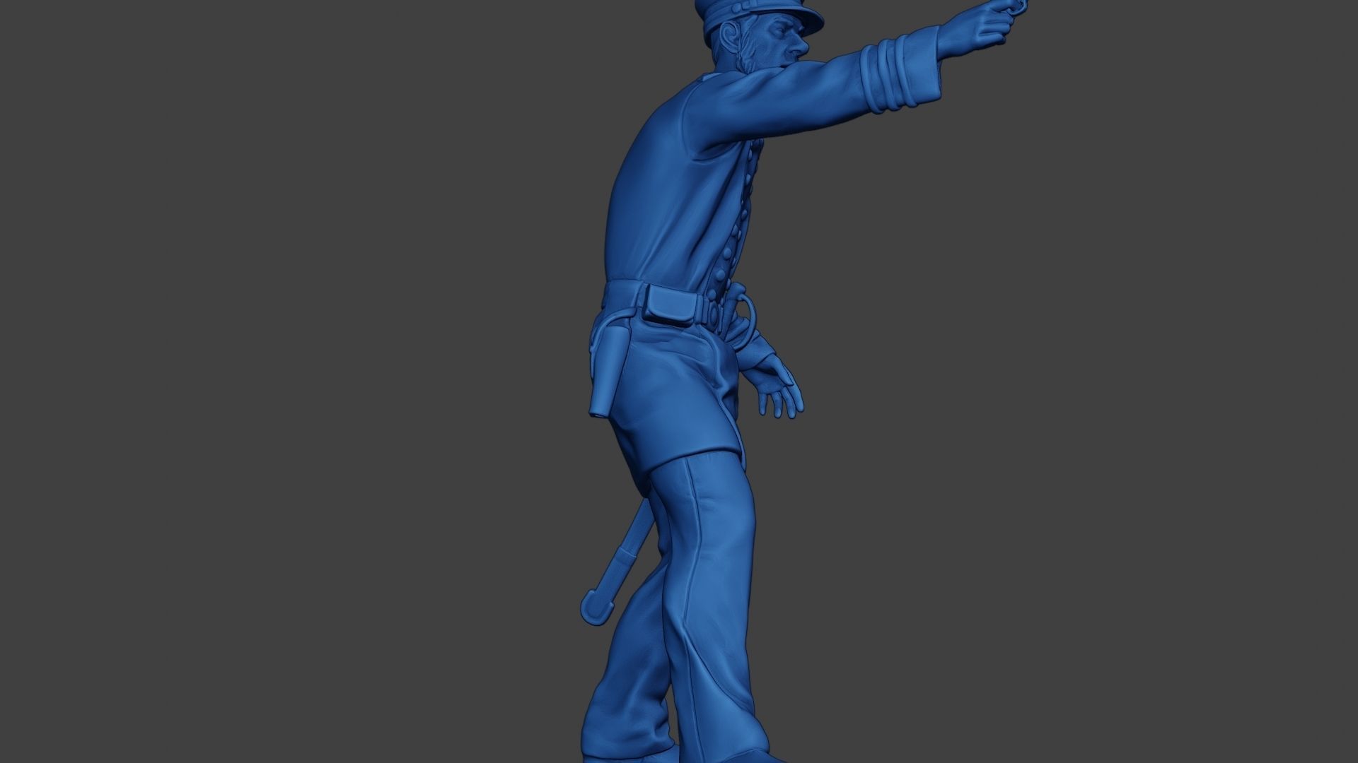 American Naval Officer Shooting Civil War Union ACWUS1 3D print model_13