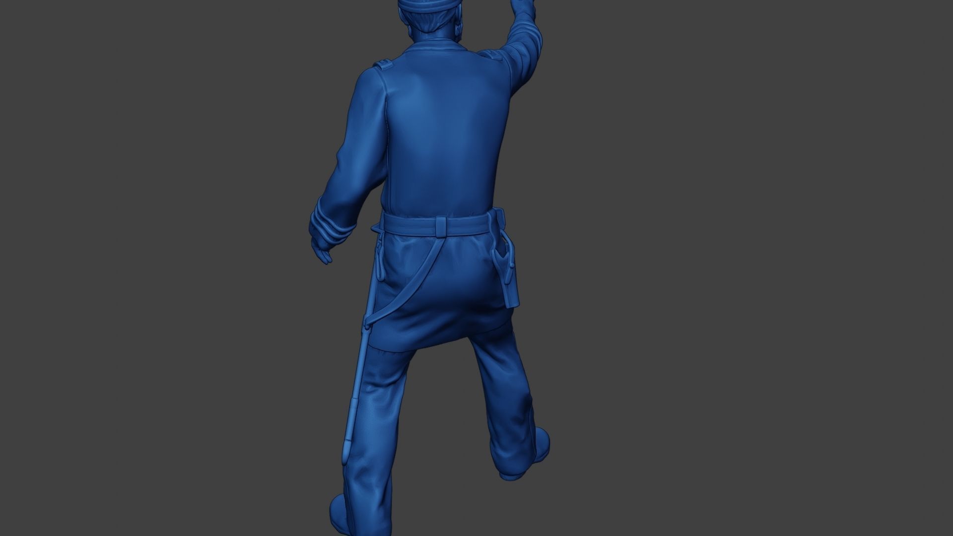 American Naval Officer Shooting Civil War Union ACWUS1 3D print model_24