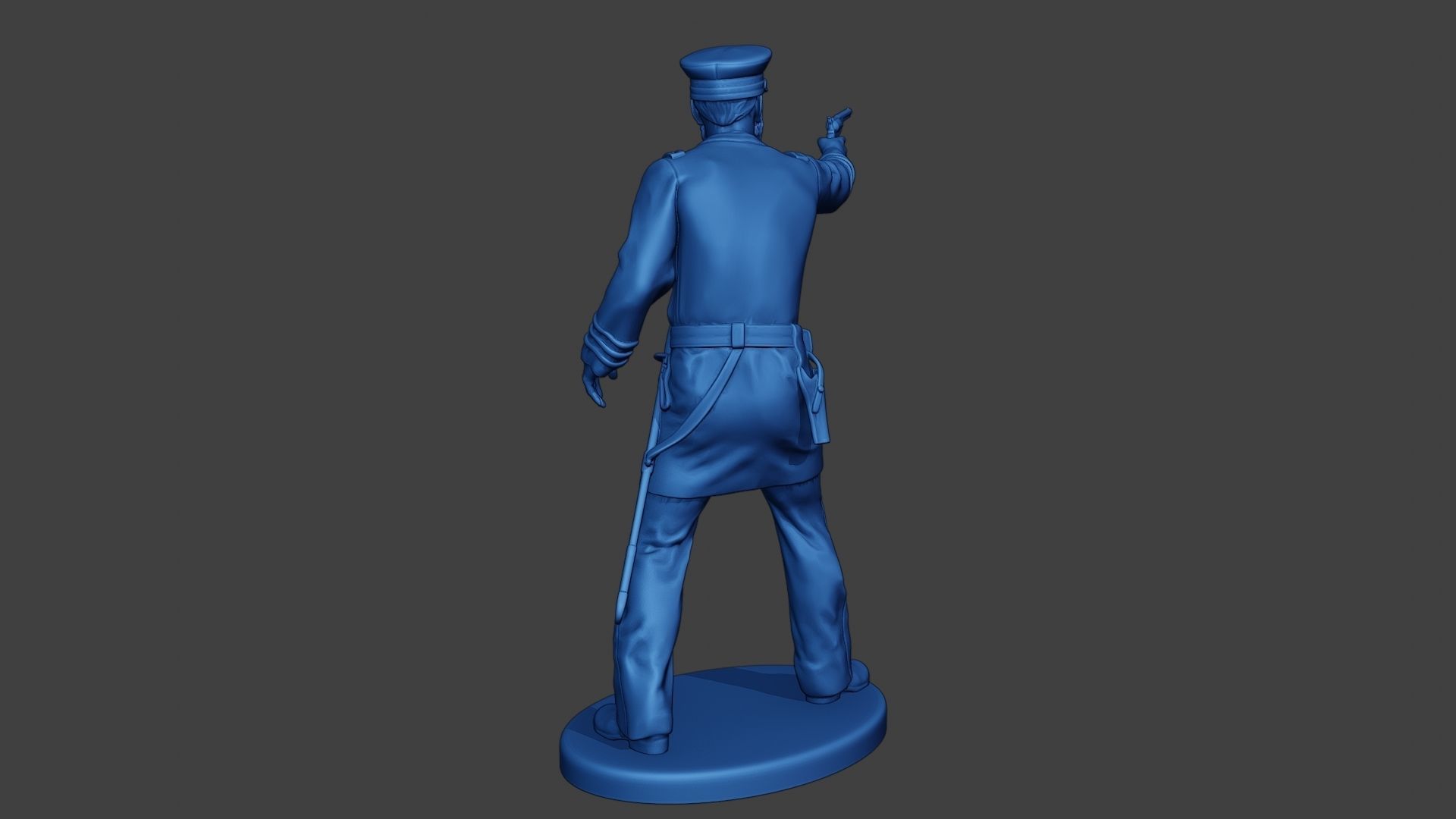 American Naval Officer Shooting Civil War Union ACWUS1 3D print model_7