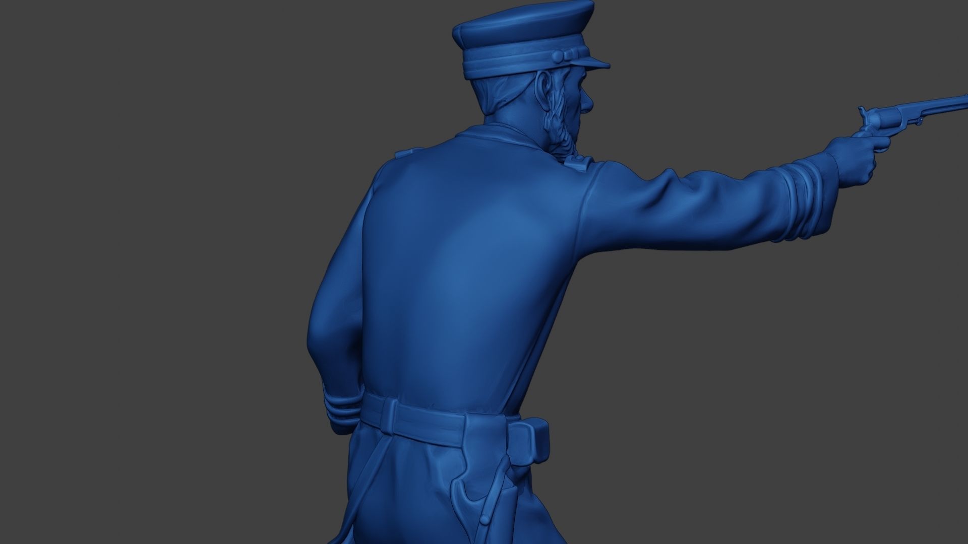 American Naval Officer Shooting Civil War Union ACWUS1 3D print model_20