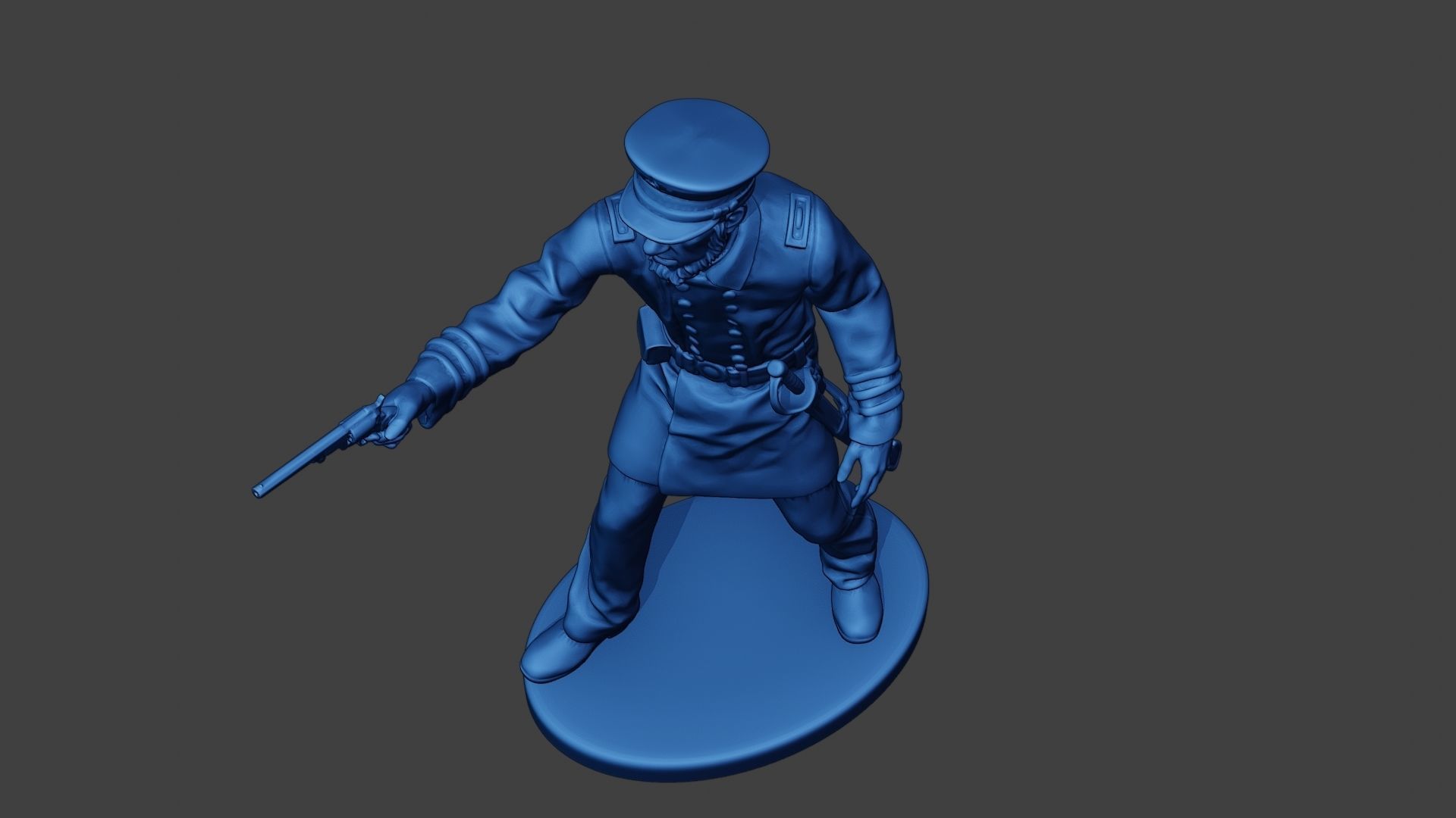 American Naval Officer Shooting Civil War Union ACWUS1 3D print model_15