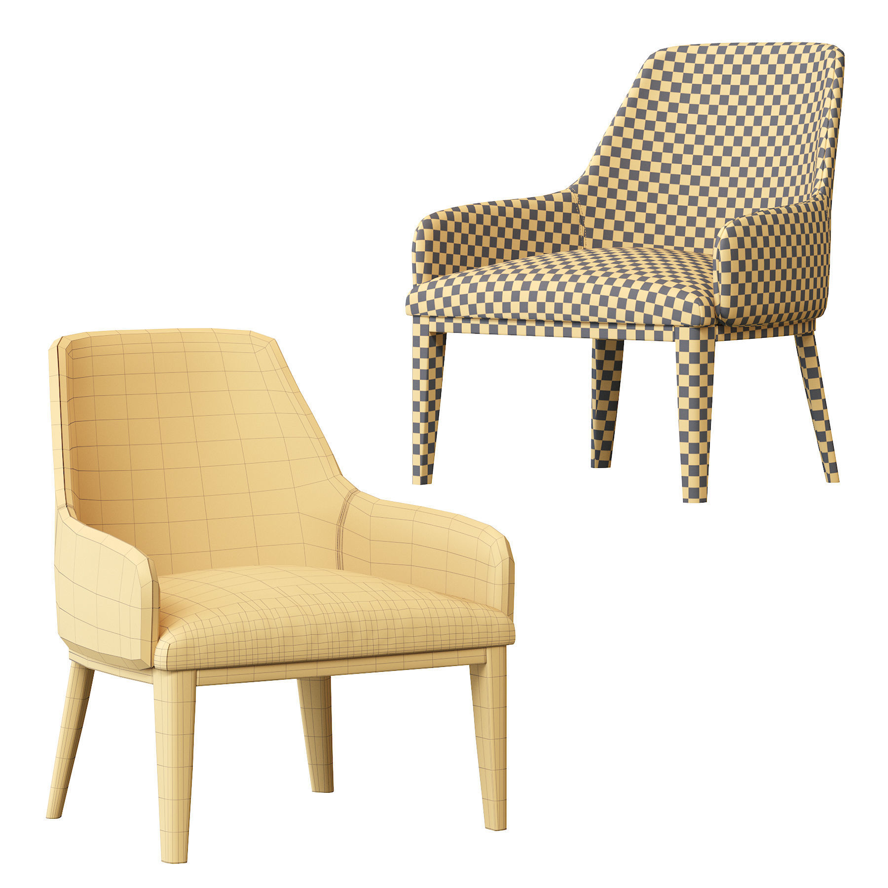 Cleo Armchair  3D model_4