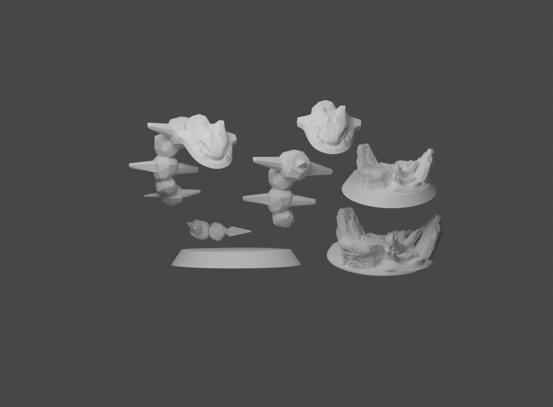 Steelix Statue 3D print model_6
