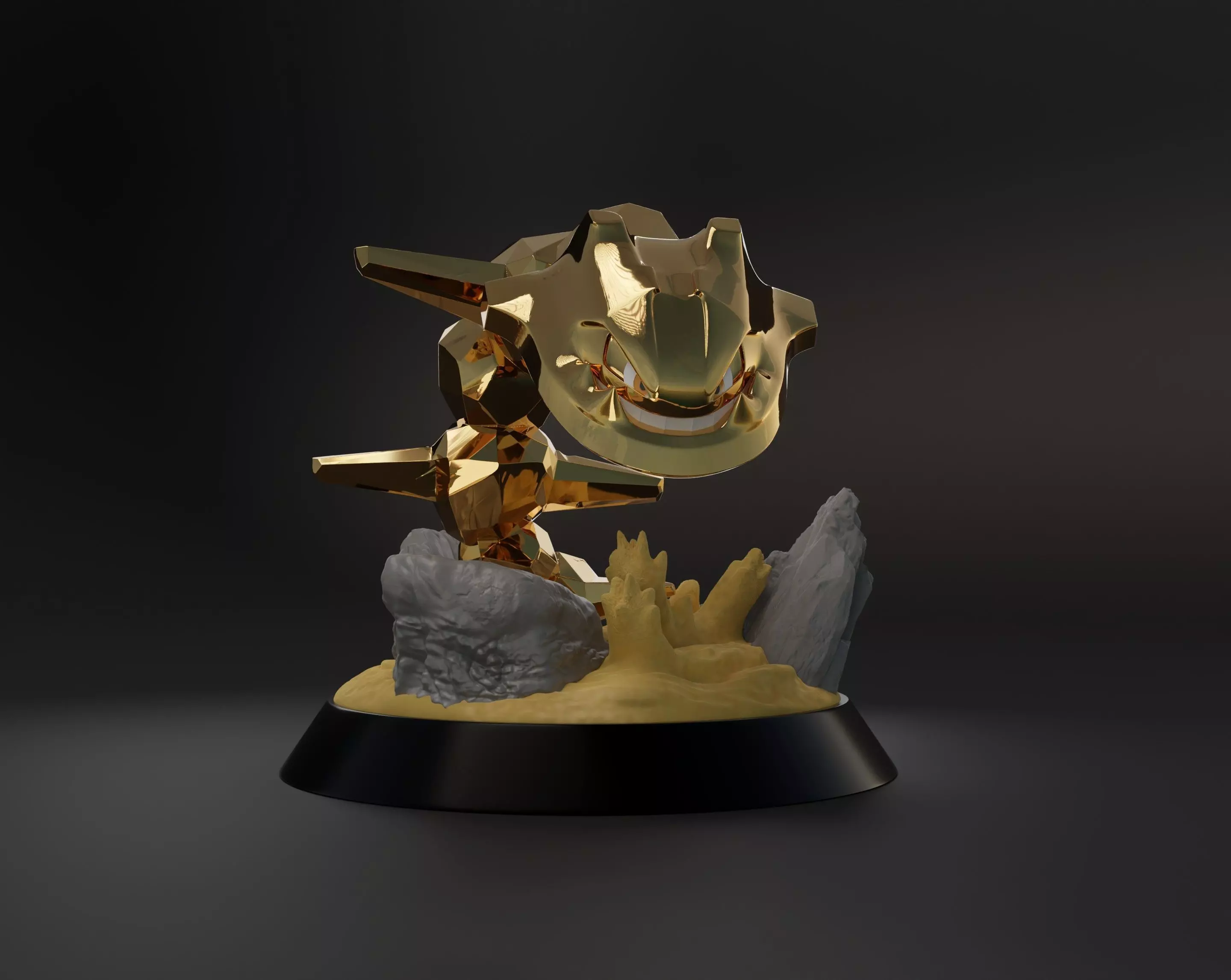 Steelix Statue 3D print model_0