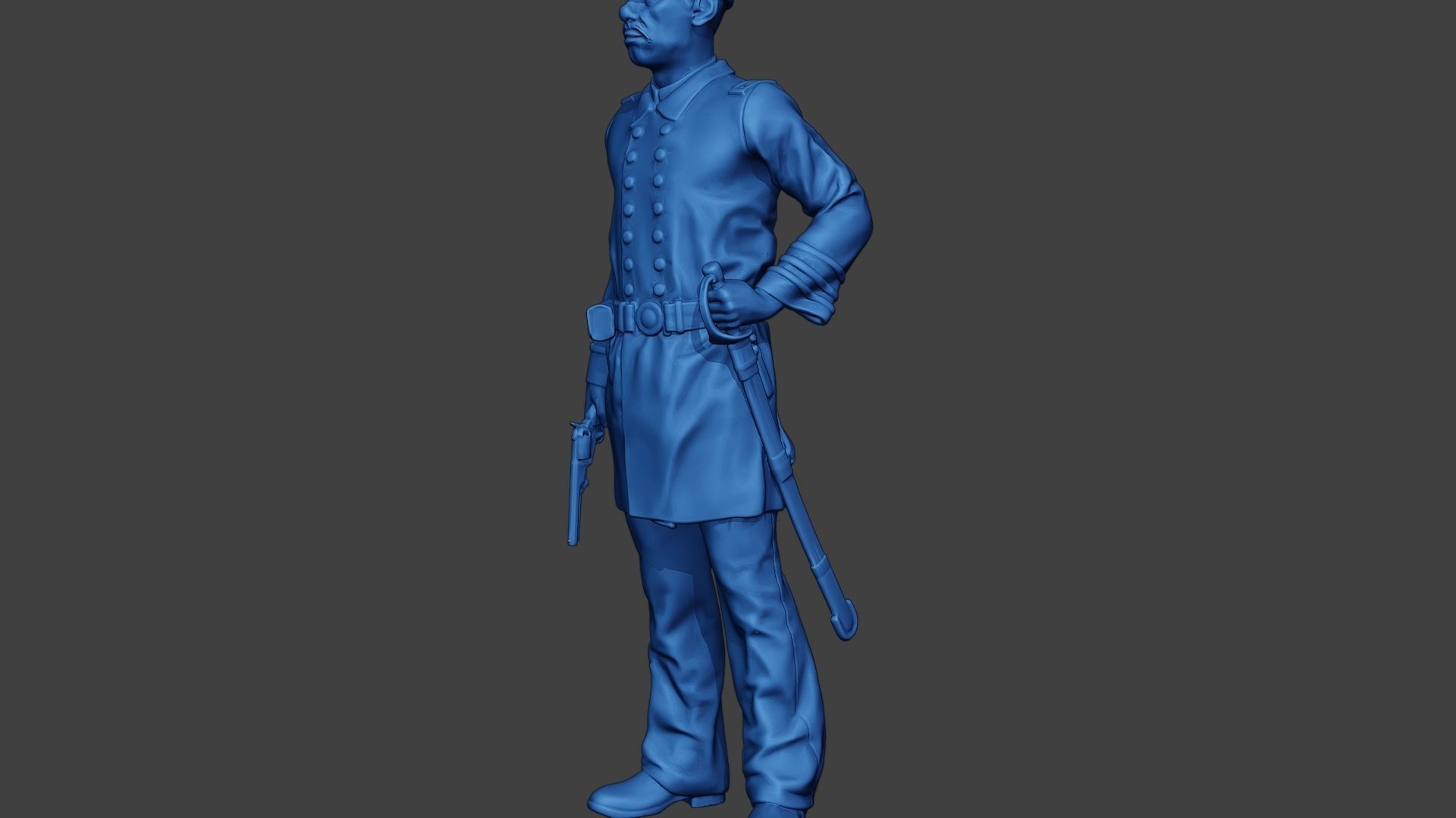 American Naval Officer Stand Civil War Union ACWUS1 3D print model_27