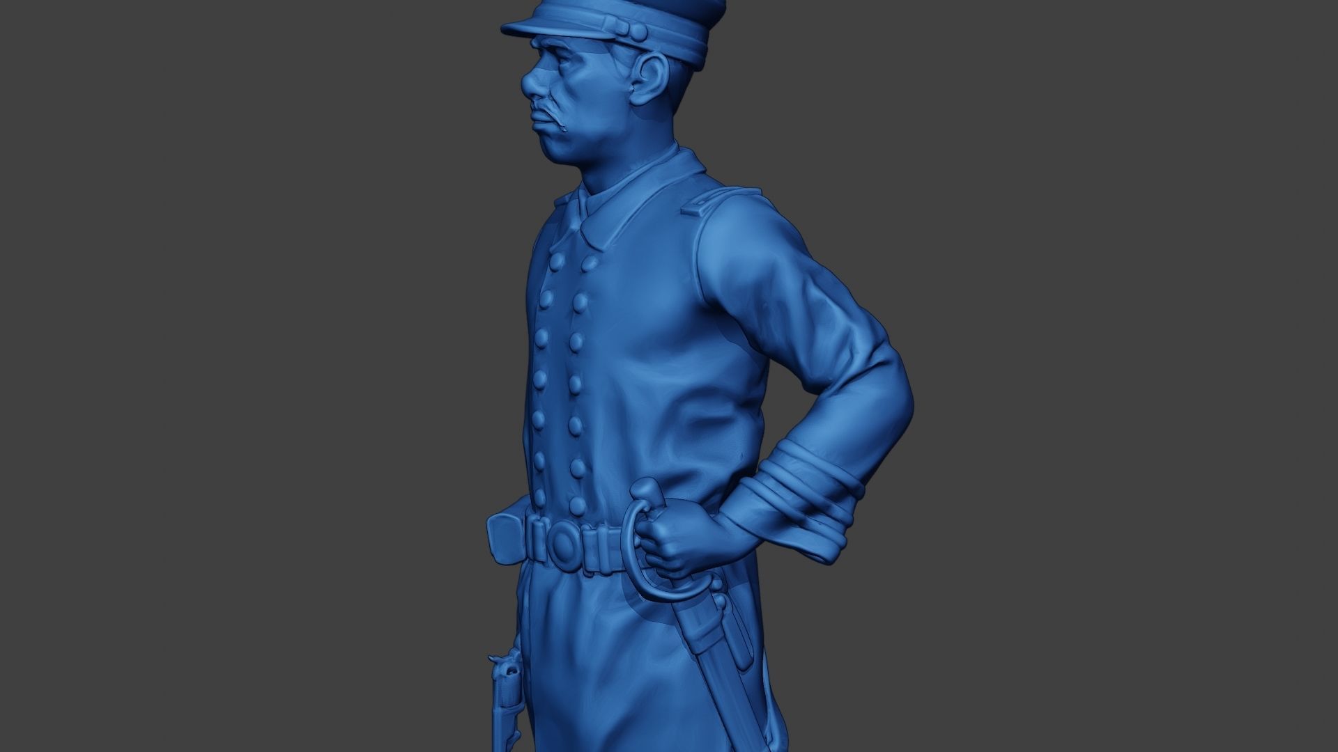 American Naval Officer Stand Civil War Union ACWUS1 3D print model_18