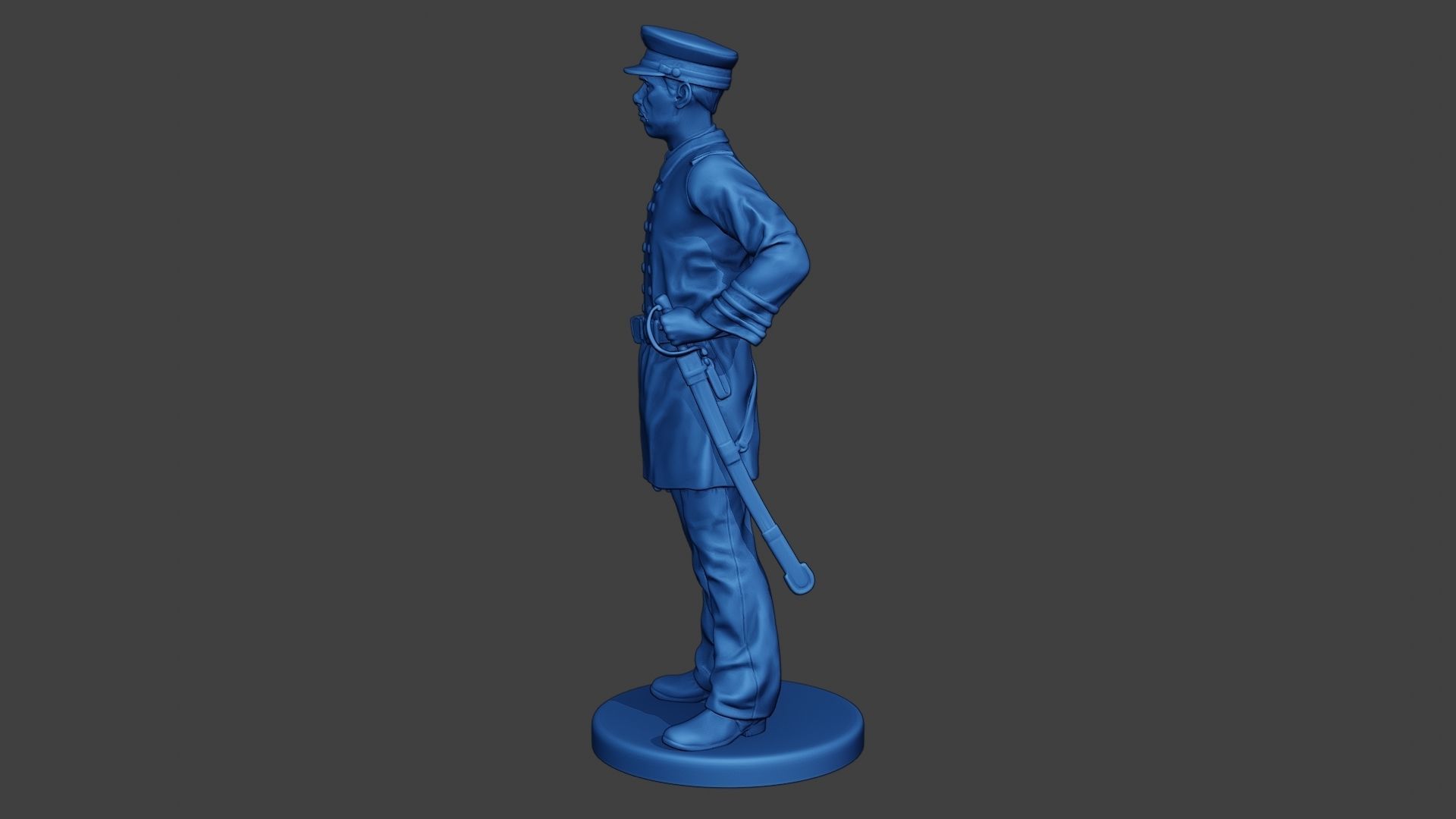 American Naval Officer Stand Civil War Union ACWUS1 3D print model_3