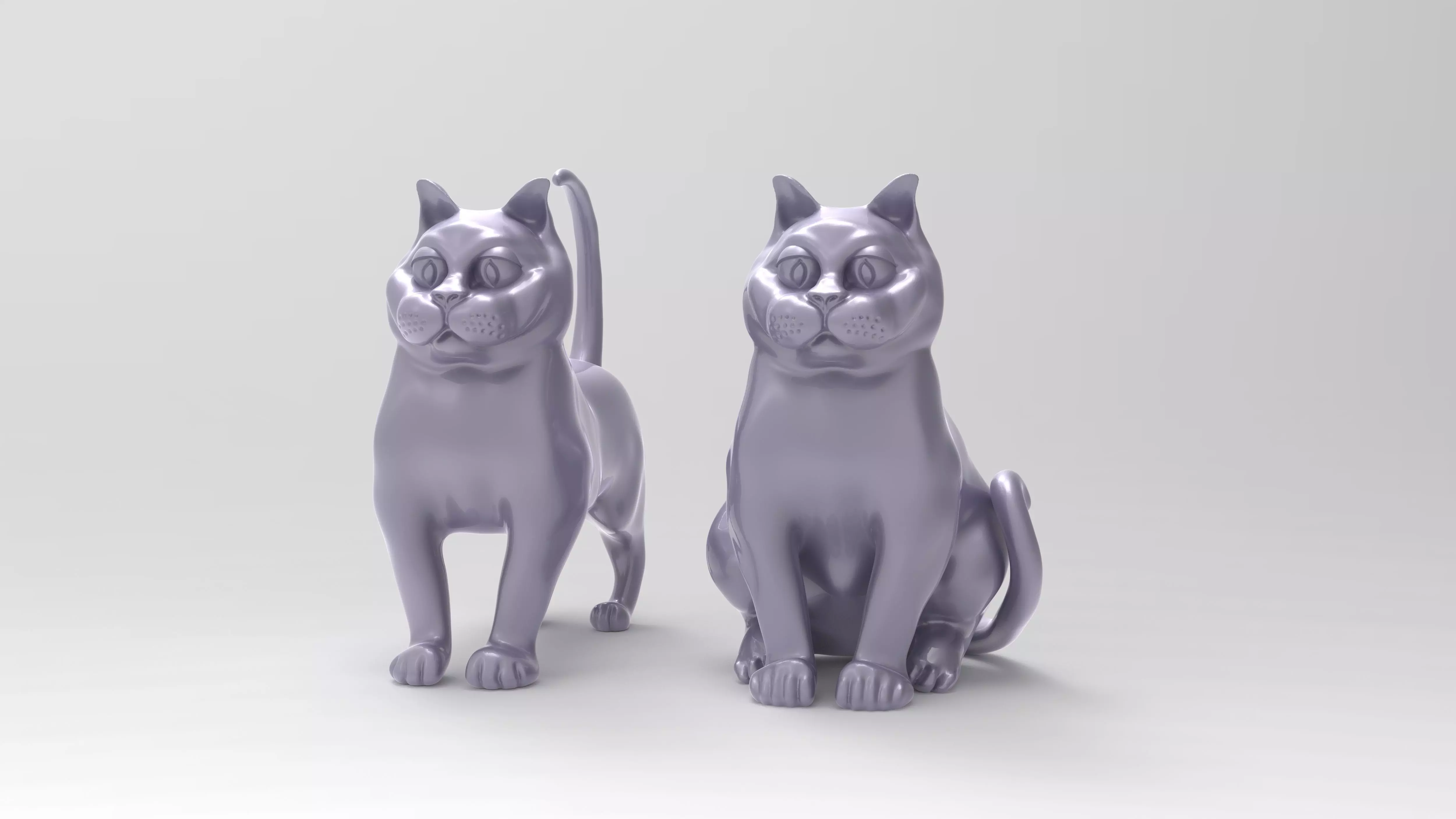 Miniature Cats Bundle  3D print model_0