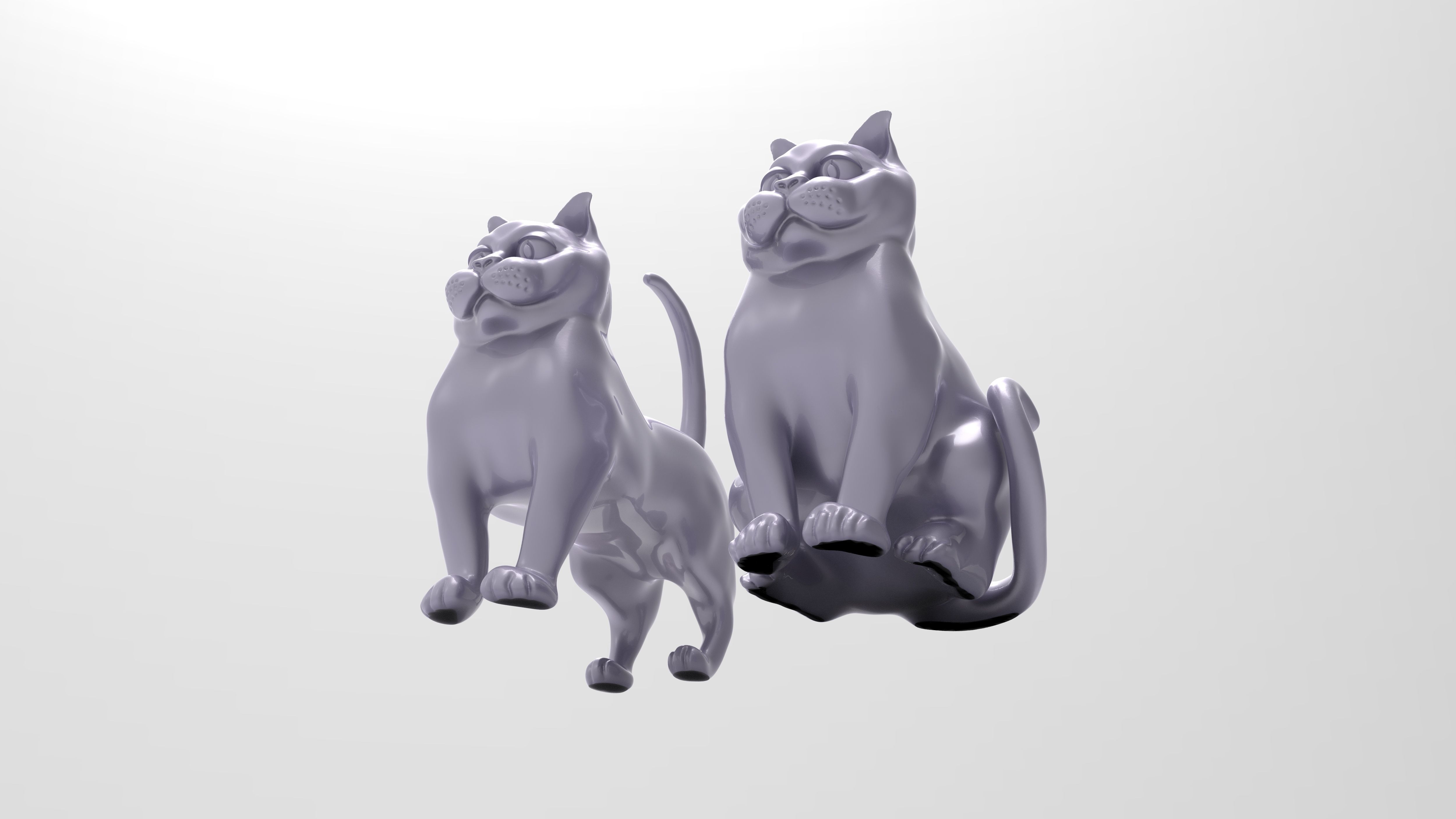Miniature Cats Bundle  3D print model_4