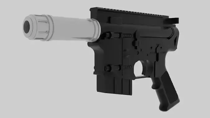 A280 CFE Heavy Blaster Pistol 3D model