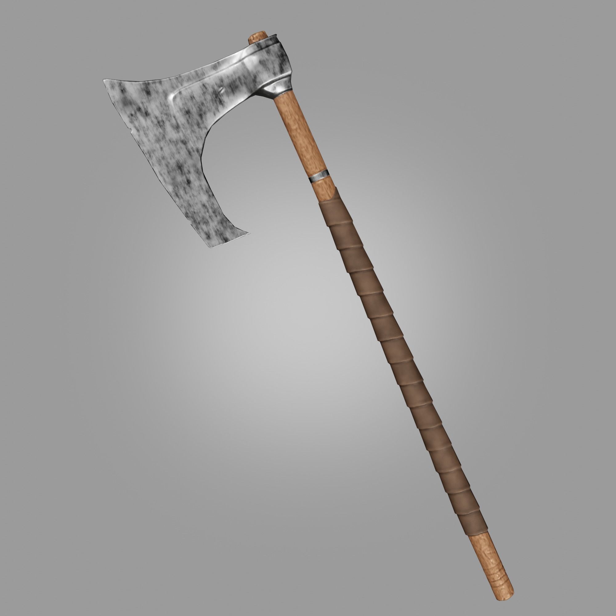 Stylized Weapon Axe lowpoly PBR model ready game Low-poly 3D model_2