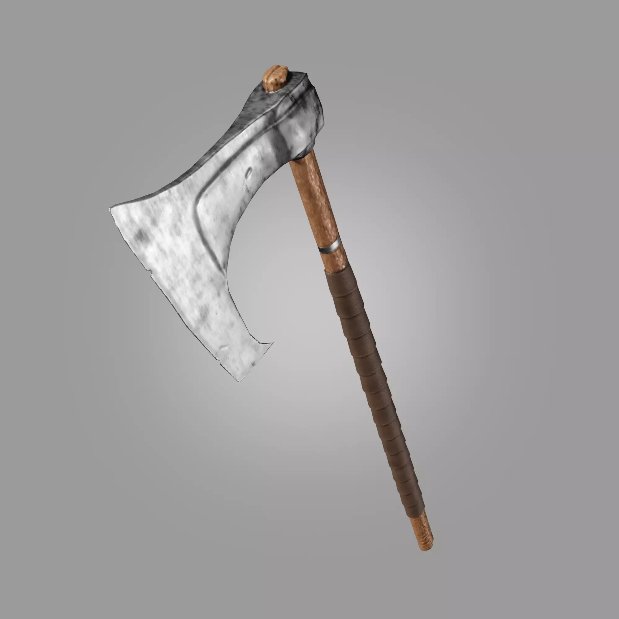 Stylized Weapon Axe lowpoly PBR model ready game Low-poly 3D model_0