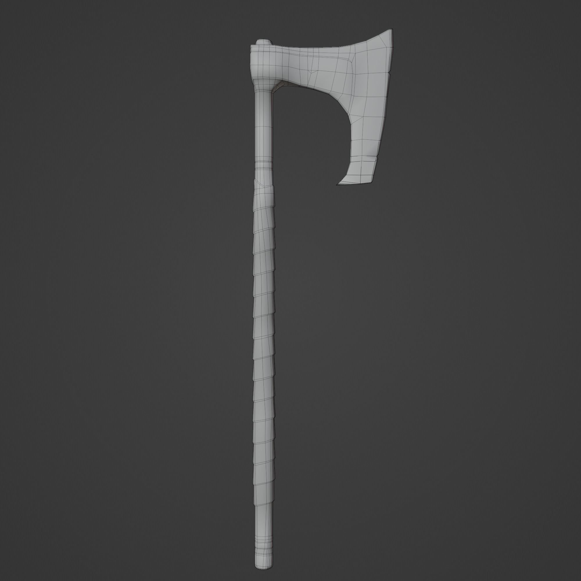 Stylized Weapon Axe lowpoly PBR model ready game Low-poly 3D model_4