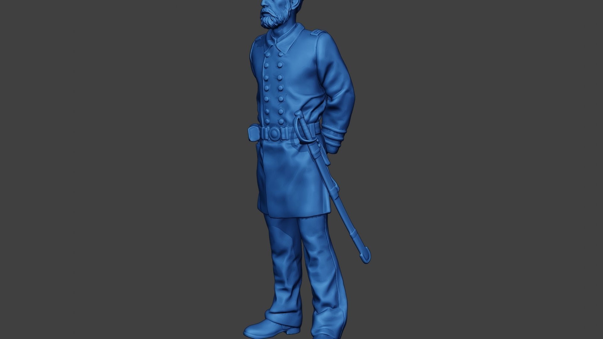 American Naval Officer Stand2 Civil War Union ACWUS1 3D print model_27