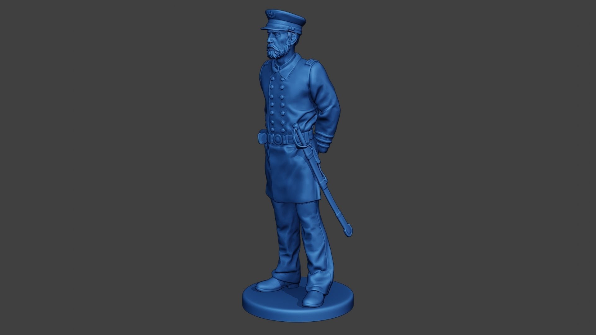 American Naval Officer Stand2 Civil War Union ACWUS1 3D print model_2
