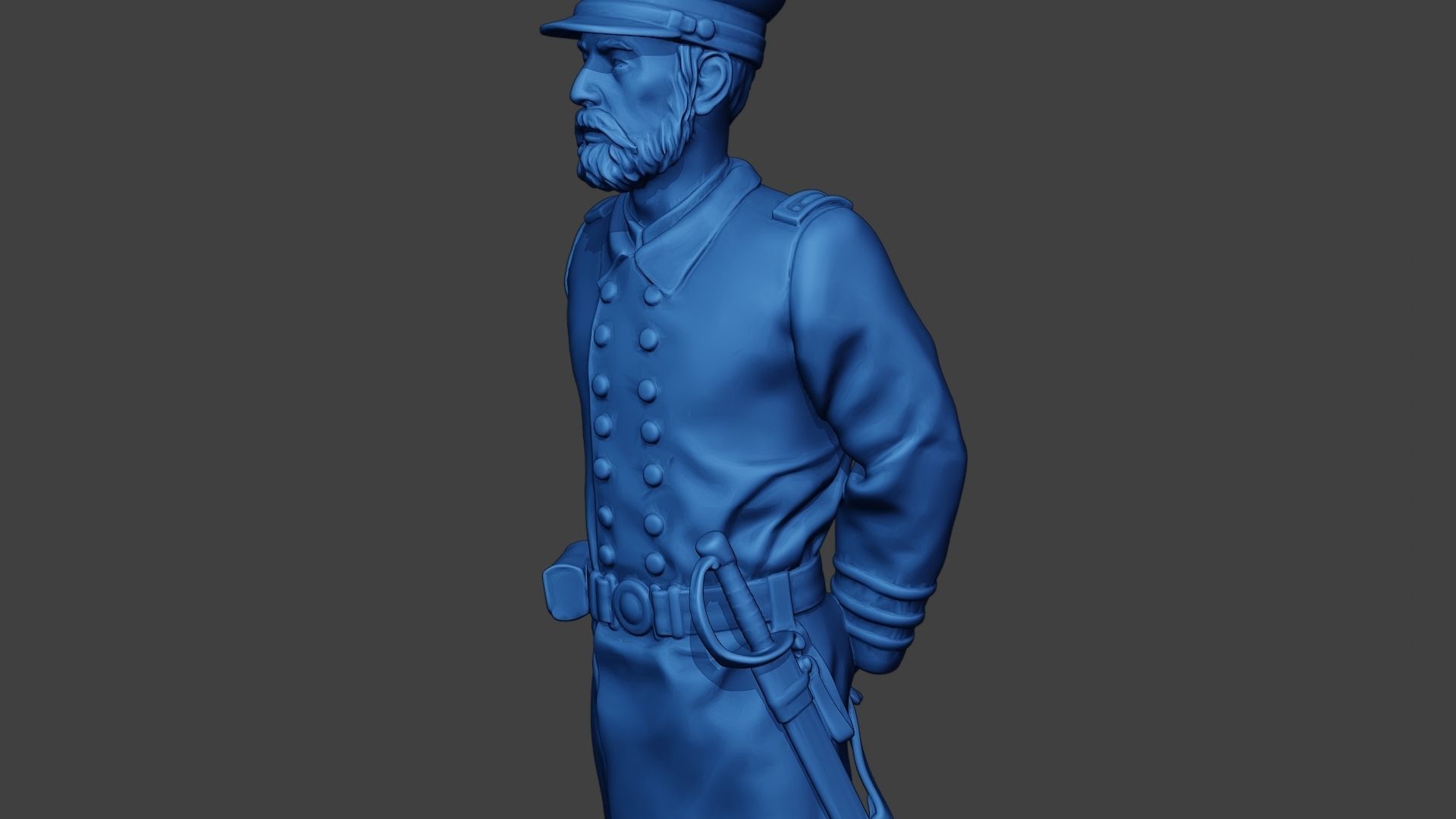 American Naval Officer Stand2 Civil War Union ACWUS1 3D print model_18