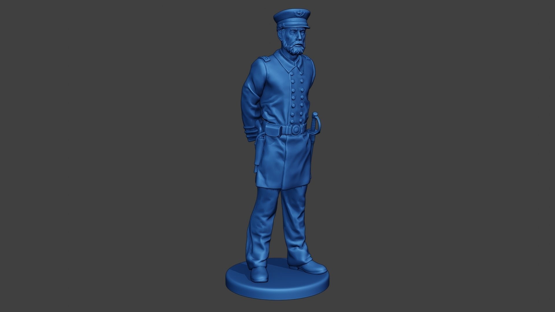 American Naval Officer Stand2 Civil War Union ACWUS1 3D print model_10
