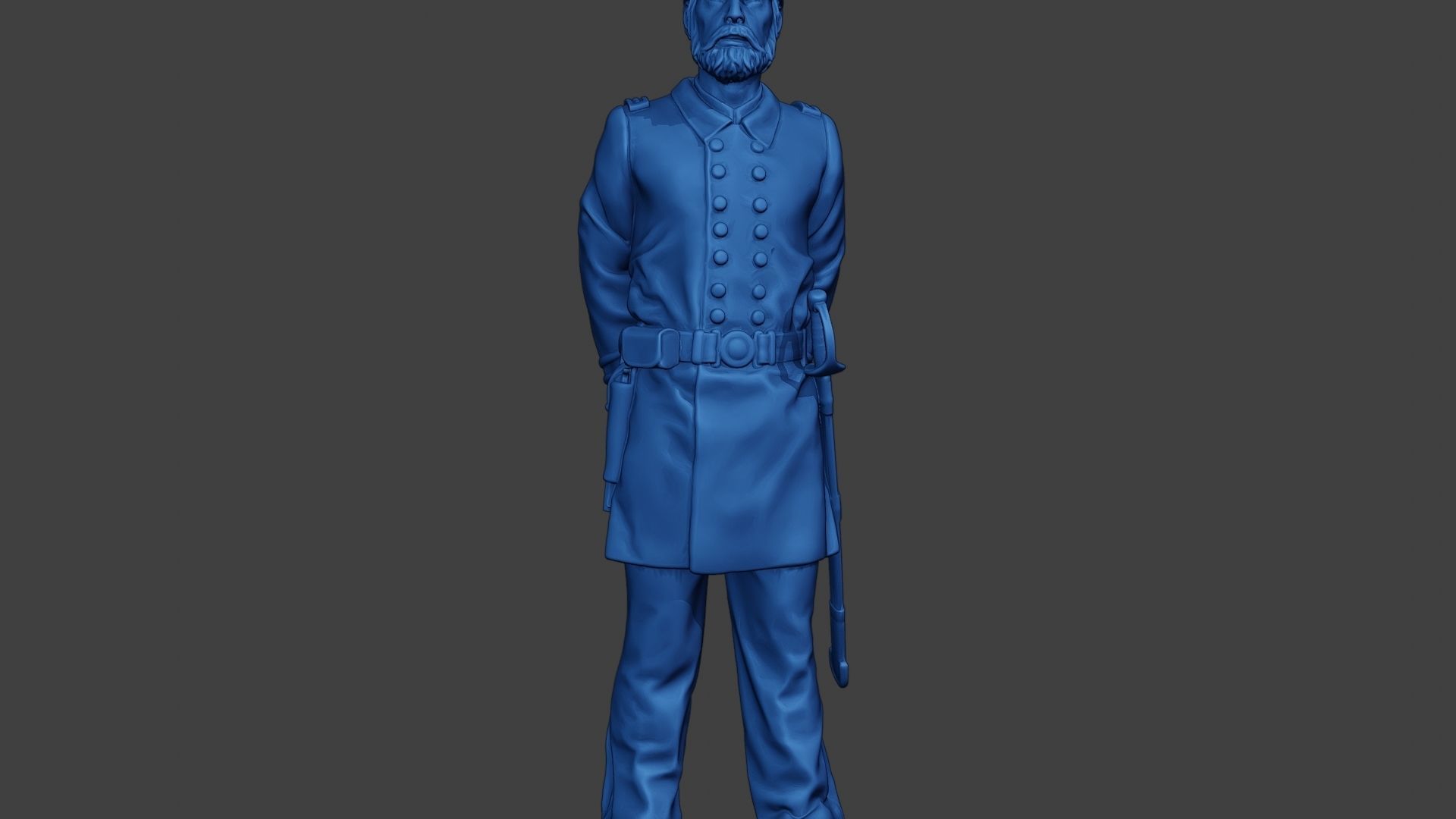 American Naval Officer Stand2 Civil War Union ACWUS1 3D print model_28