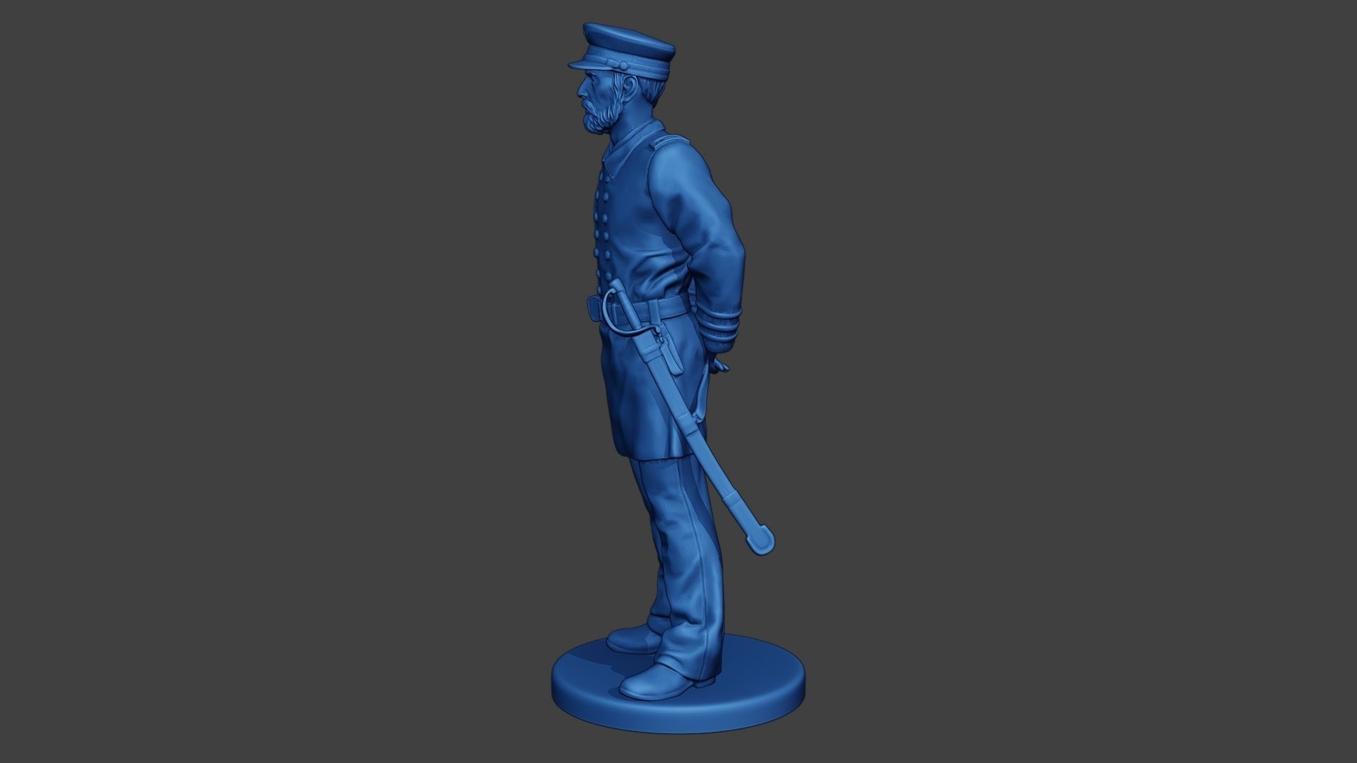 American Naval Officer Stand2 Civil War Union ACWUS1 3D print model_3