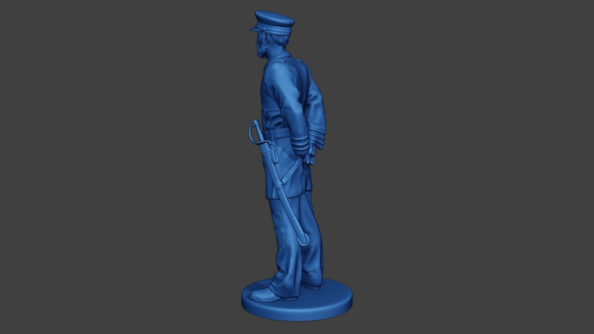 American Naval Officer Stand2 Civil War Union ACWUS1 3D print model_4