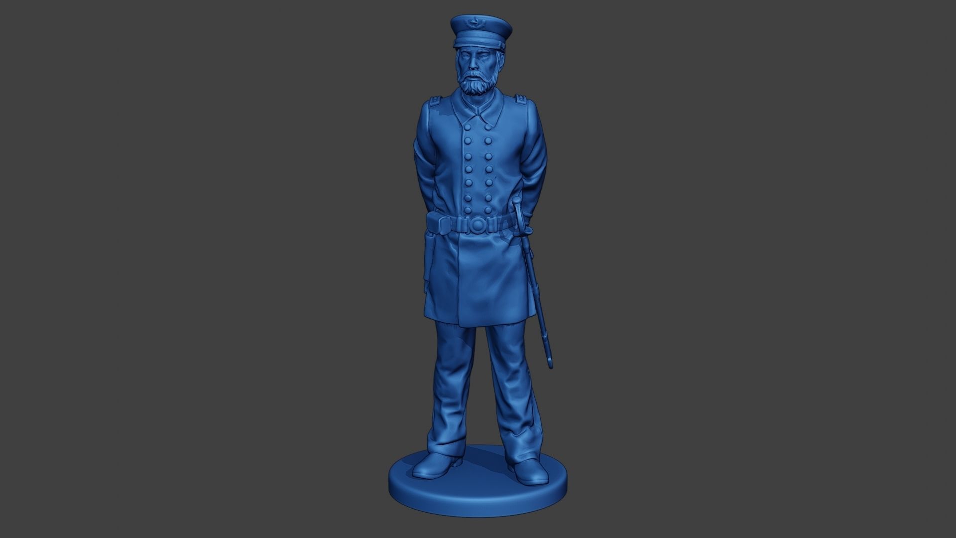 American Naval Officer Stand2 Civil War Union ACWUS1 3D print model_1