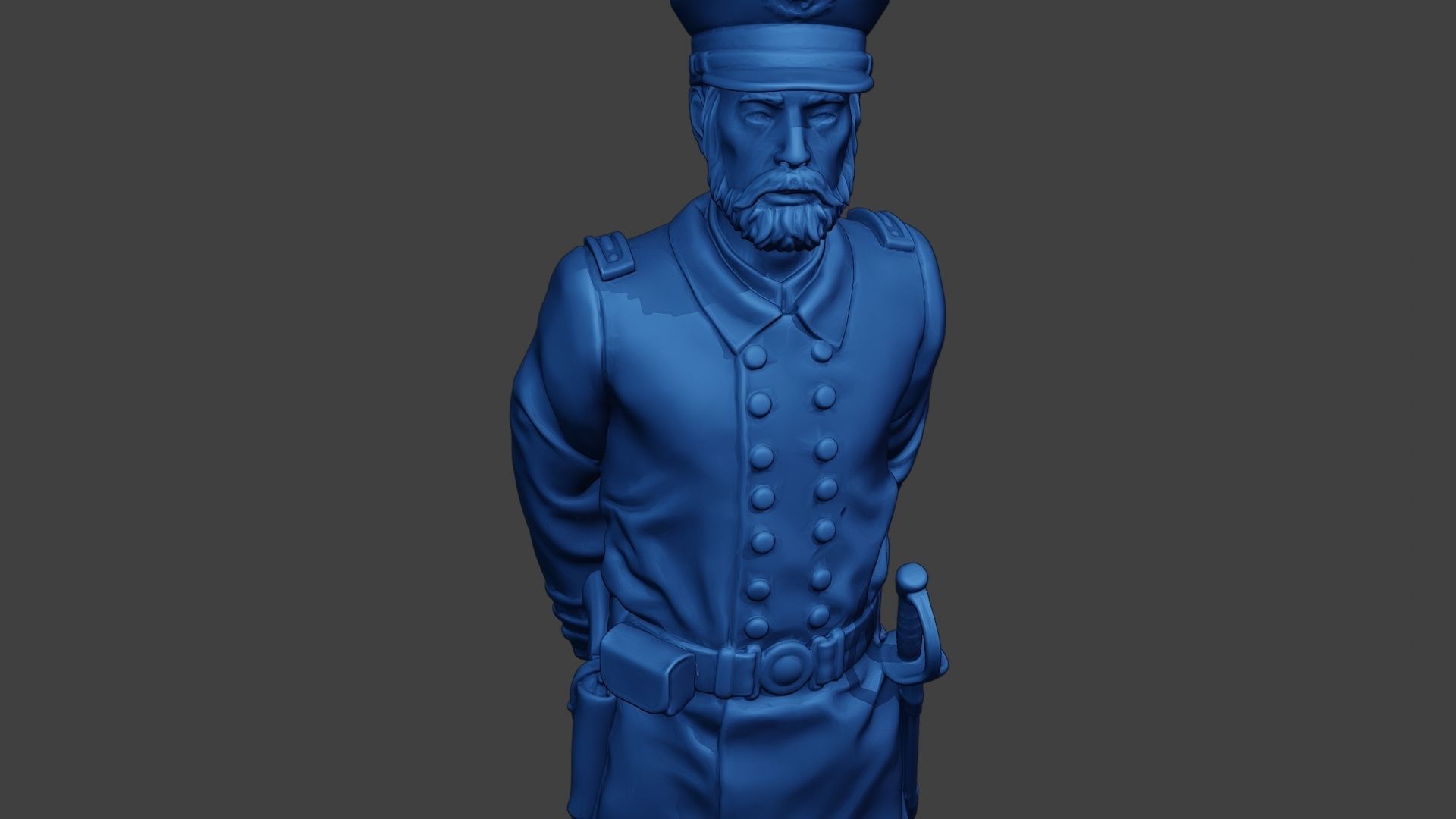 American Naval Officer Stand2 Civil War Union ACWUS1 3D print model_19