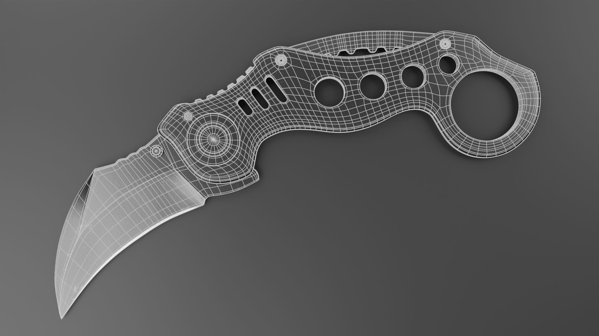 Hawkbill Knife 3D model_6