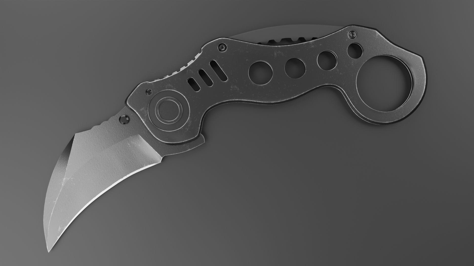 Hawkbill Knife 3D model_1